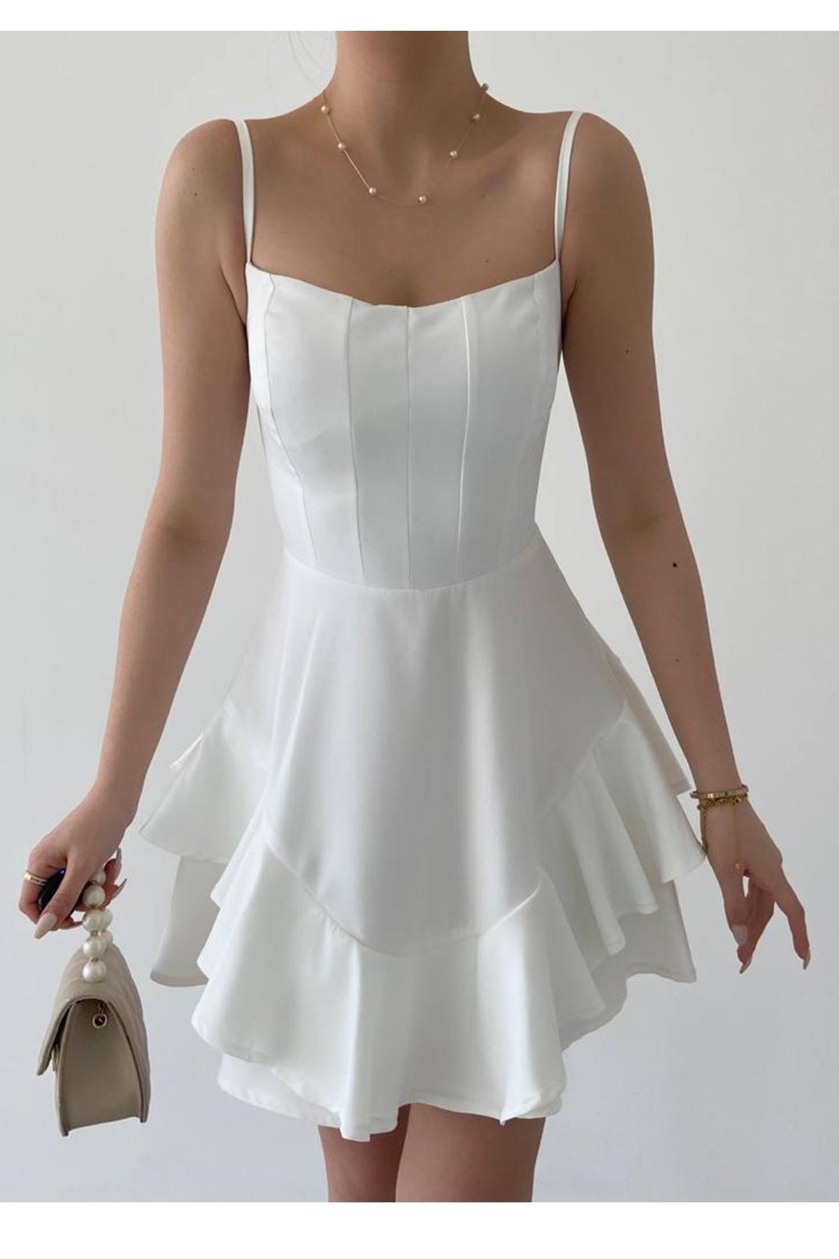 ALFUDO Moda Collection Prenses Model Askılı Elbise