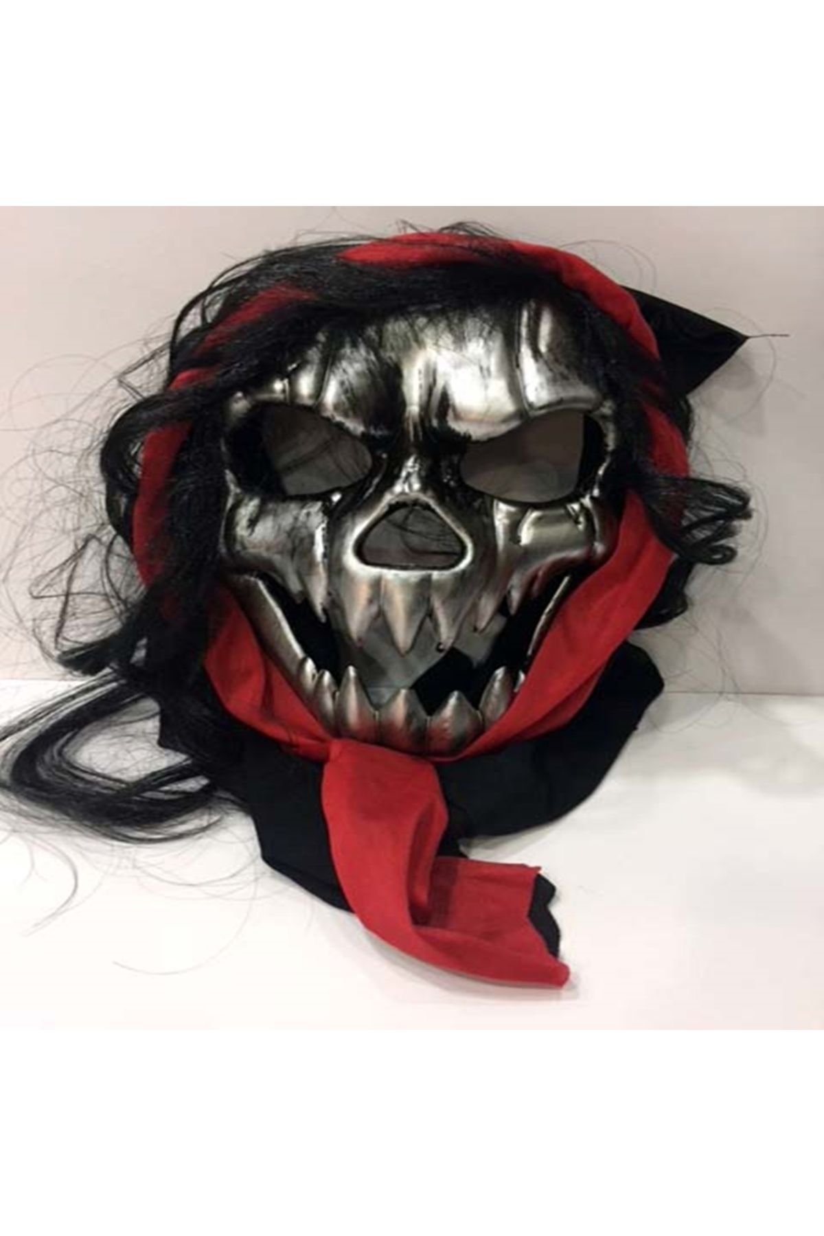 CNGZSHOP Halloween - Cadılar Bayramı -Pelerinli Dişli Canavar Maskesi