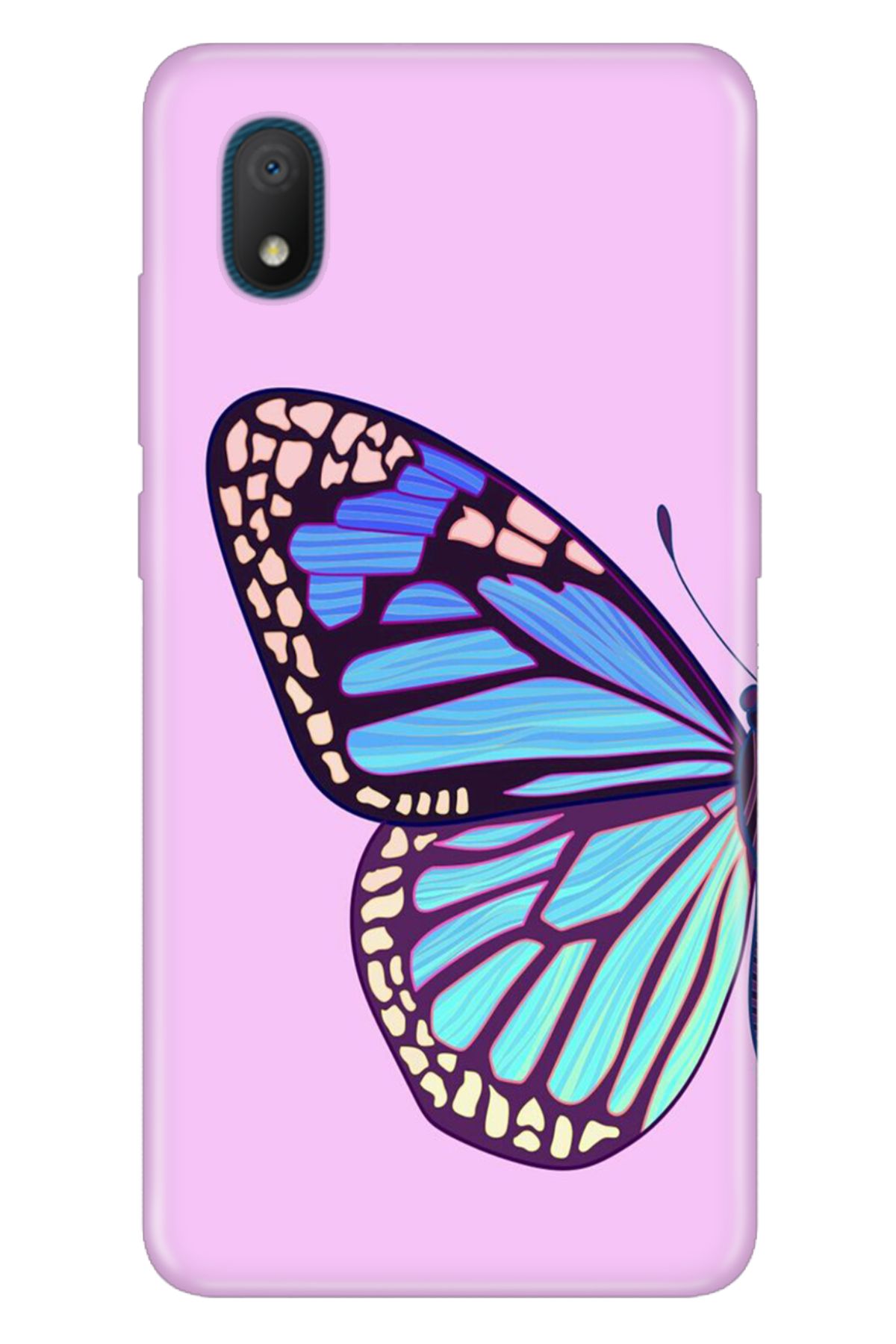 TCL L7 Uyumlu Kılıf Resimli Desenli Silikon Butterfly