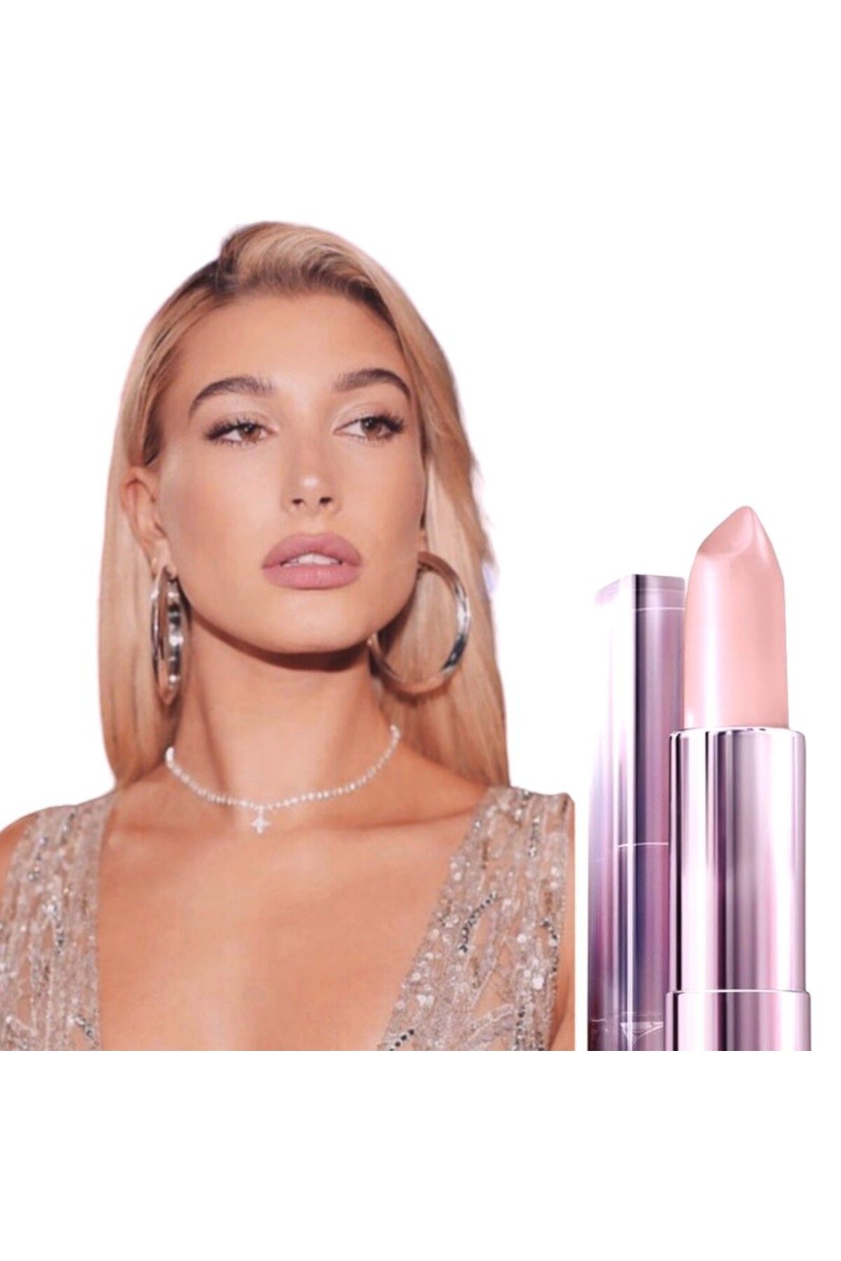 Maybelline New York Watershine Wet Diamonds Delist Yanar Döner Simli Pembe Ruj -111 İridescent Rose