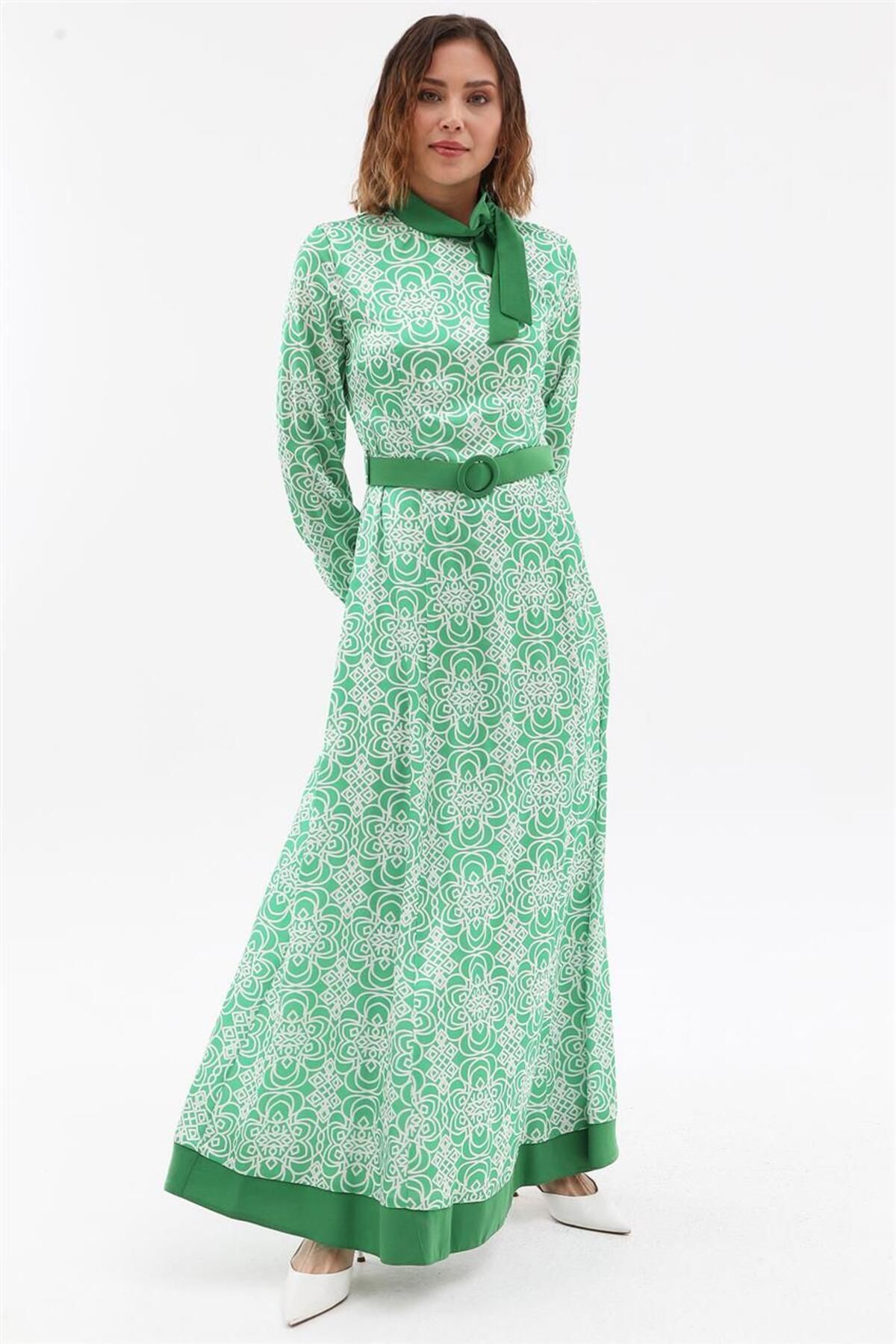 Doque Elbise-yeşil Do-b23-63027-07