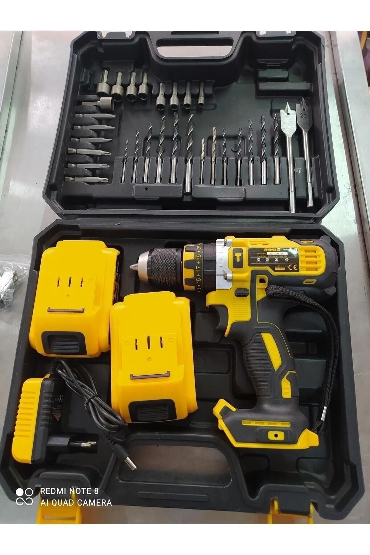 AKN Assur Asr-ld18 36v Darbeli Şarjlı Matkap.