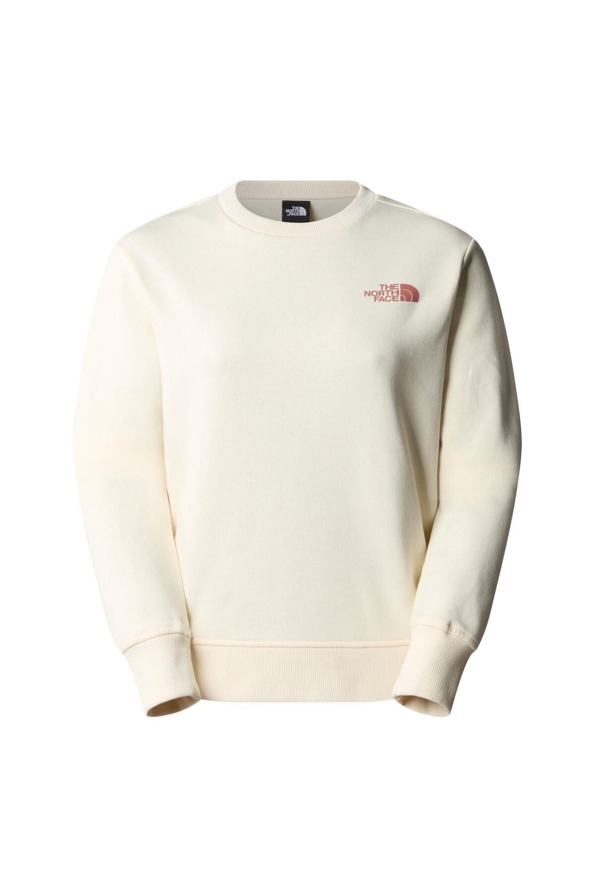 The North Face W GRAPHIC CREW 3  Sweat Shirt NF0A87EYQLI1 Beyaz-M