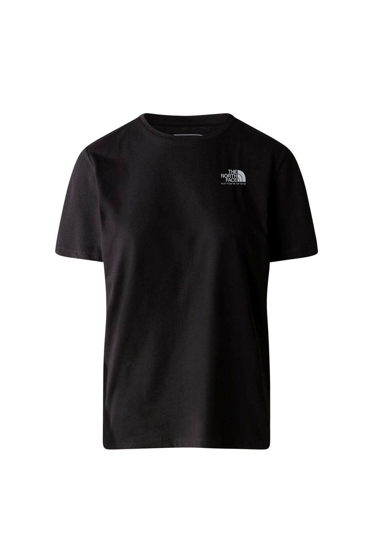 The North Face W FOUNDATION GRAPHIC TEE - EU  T-Shirt NF0A86XNKY41 Siyah-L