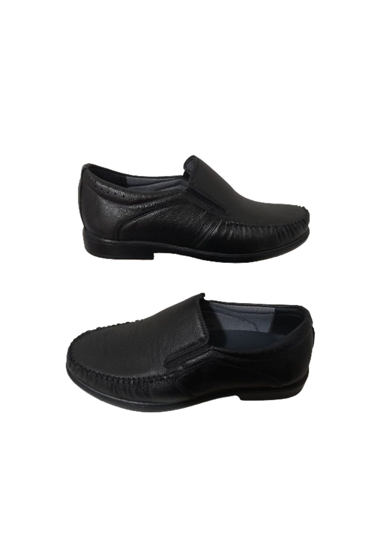 Modesa MR.WHİTE Erkek Siyah Deri Bağcıklı Ortopedik  Model Günlük Klasik Şık Ayakkabı