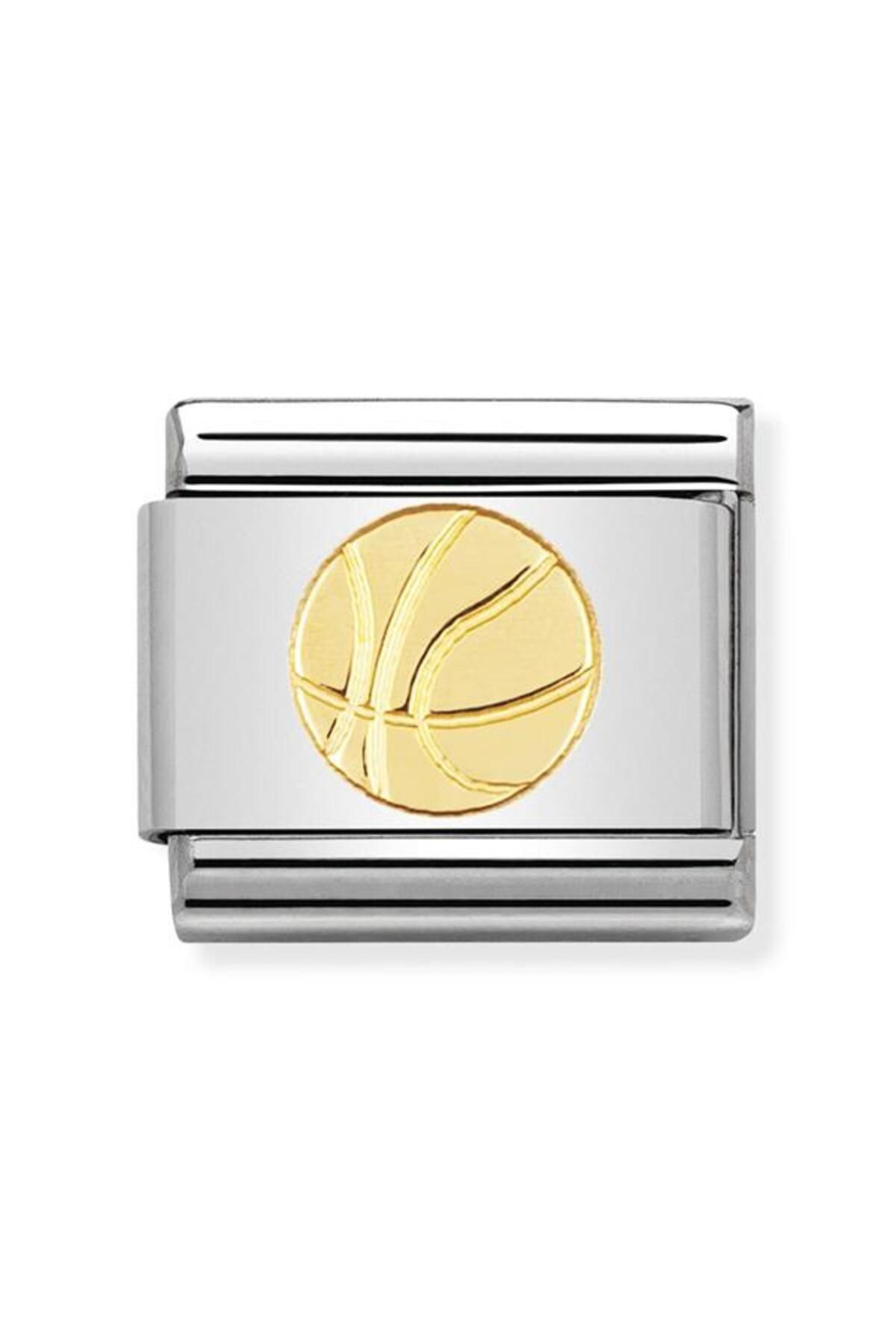 NOMİNATİON Composable Classic Sports In Stainless Steel With 18k Gold (12_basket Ball)
