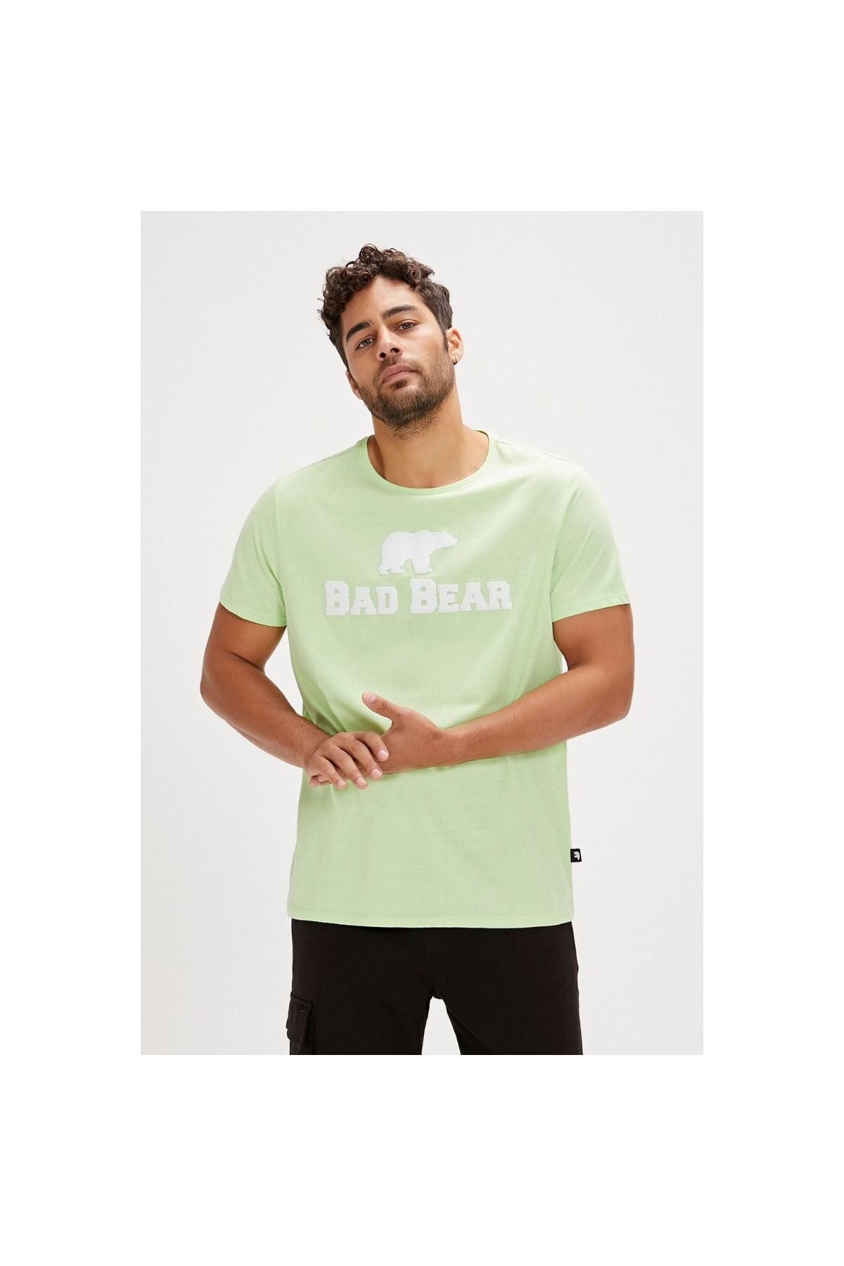 Bad Bear Erkek Yeşil Yuvarlak Yaka Tişört