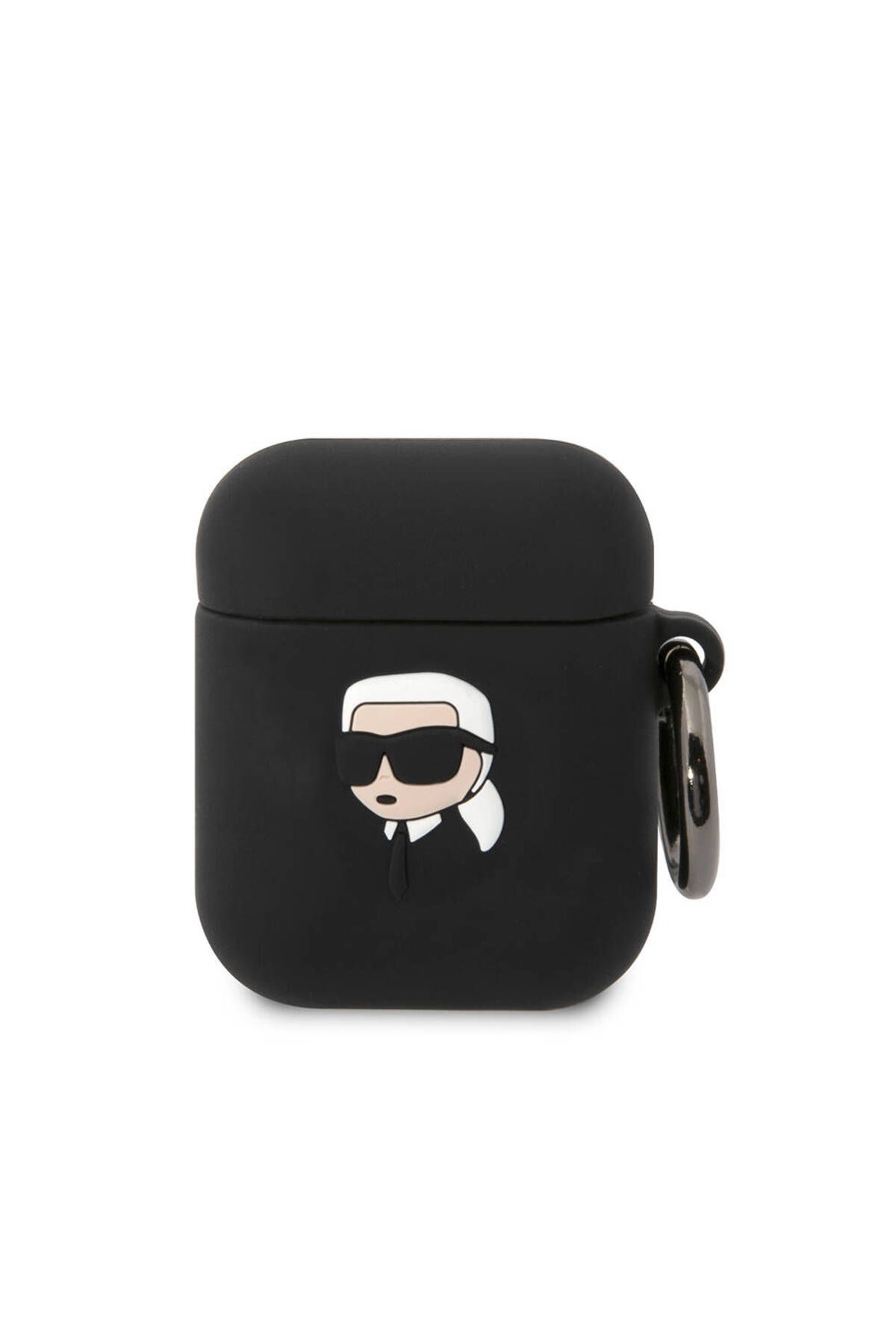 Karl Lagerfeld Uyumlu Kılıf Karl Lagerfeld  Lisanslı Karl 3D Silikon Siyah