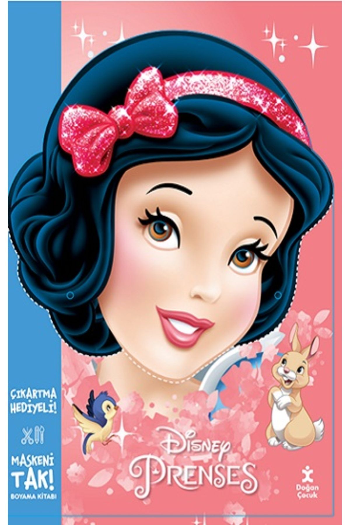 Doğan Çocuk Maskeni Tak Disney Prenses Çıkartma Hediyeli Boyama Kitabı
