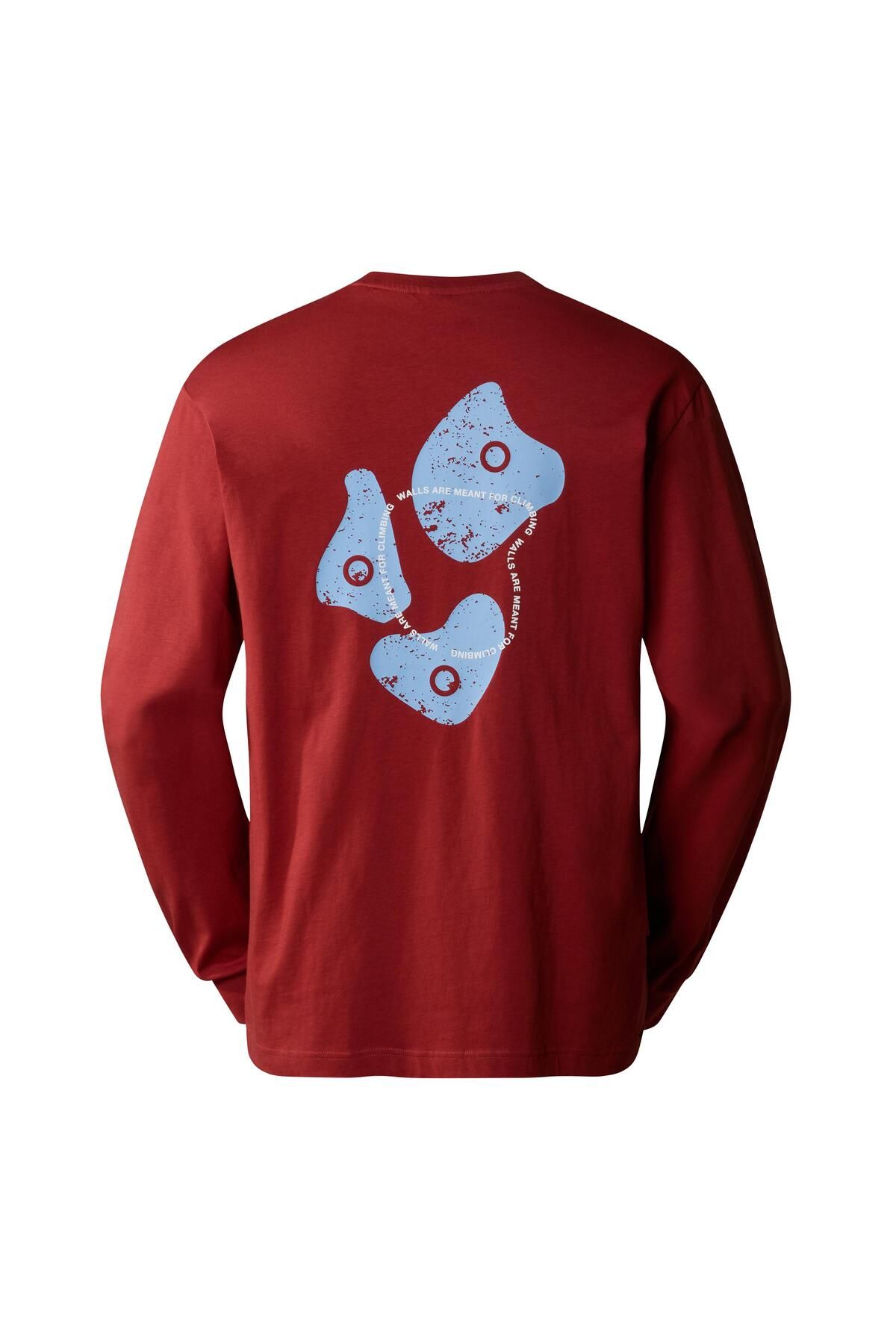 The North Face Outdoor Erkek Uzun Kollu T-Shirt Kırmızı