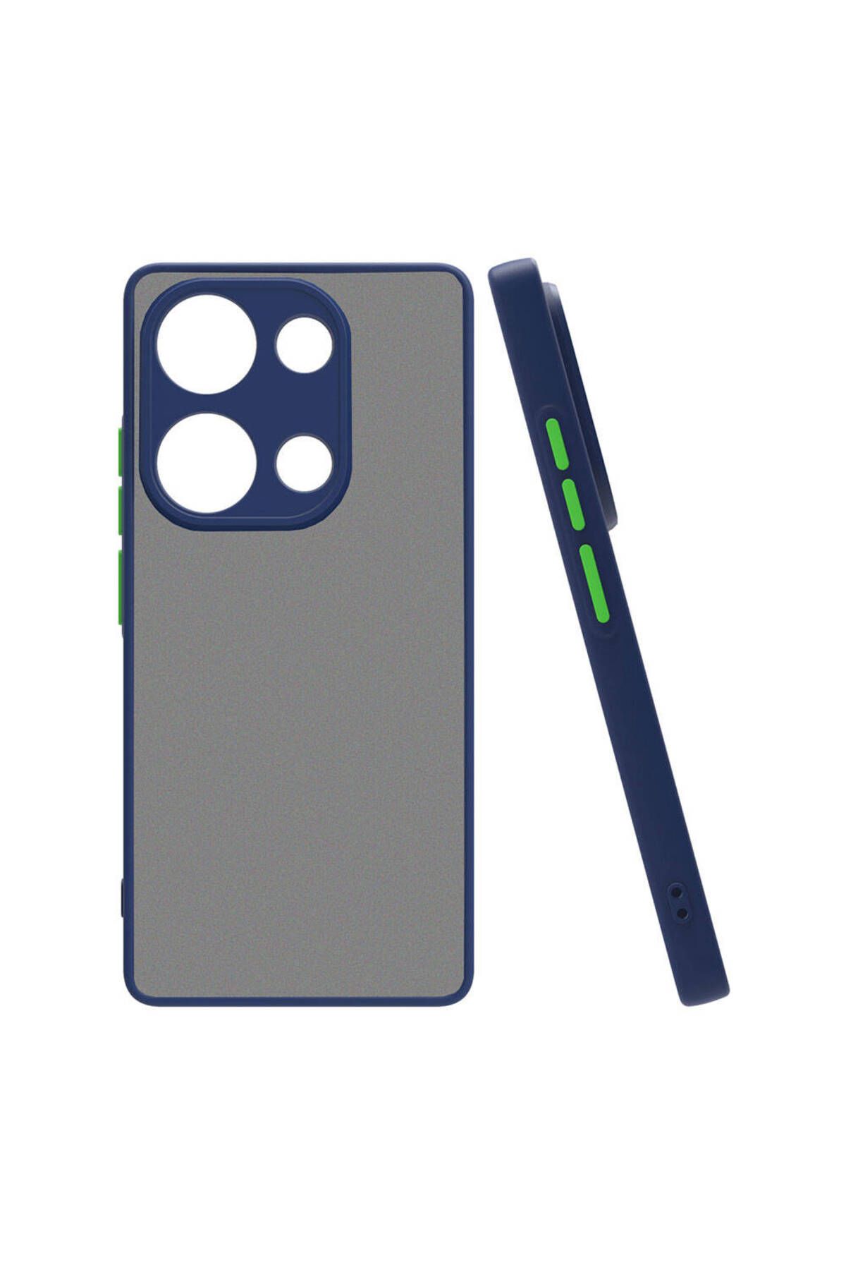 Bilişim Aksesuar Redmi Note 13 Pro 4G Kılıf Zore Hux Kapak-Lacivert