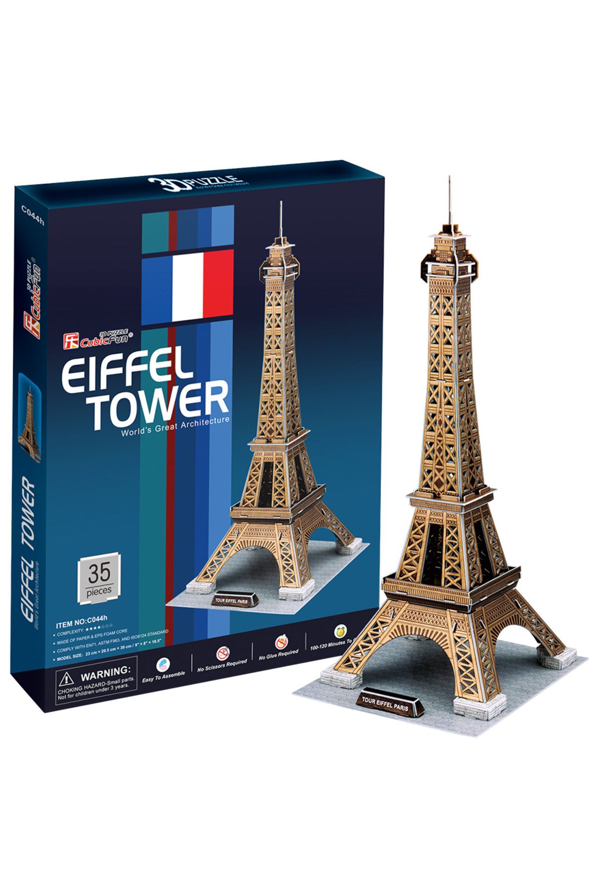 Cubic Fun 3d 35 Parça Puzzle Eyfel Kulesi - Fransa