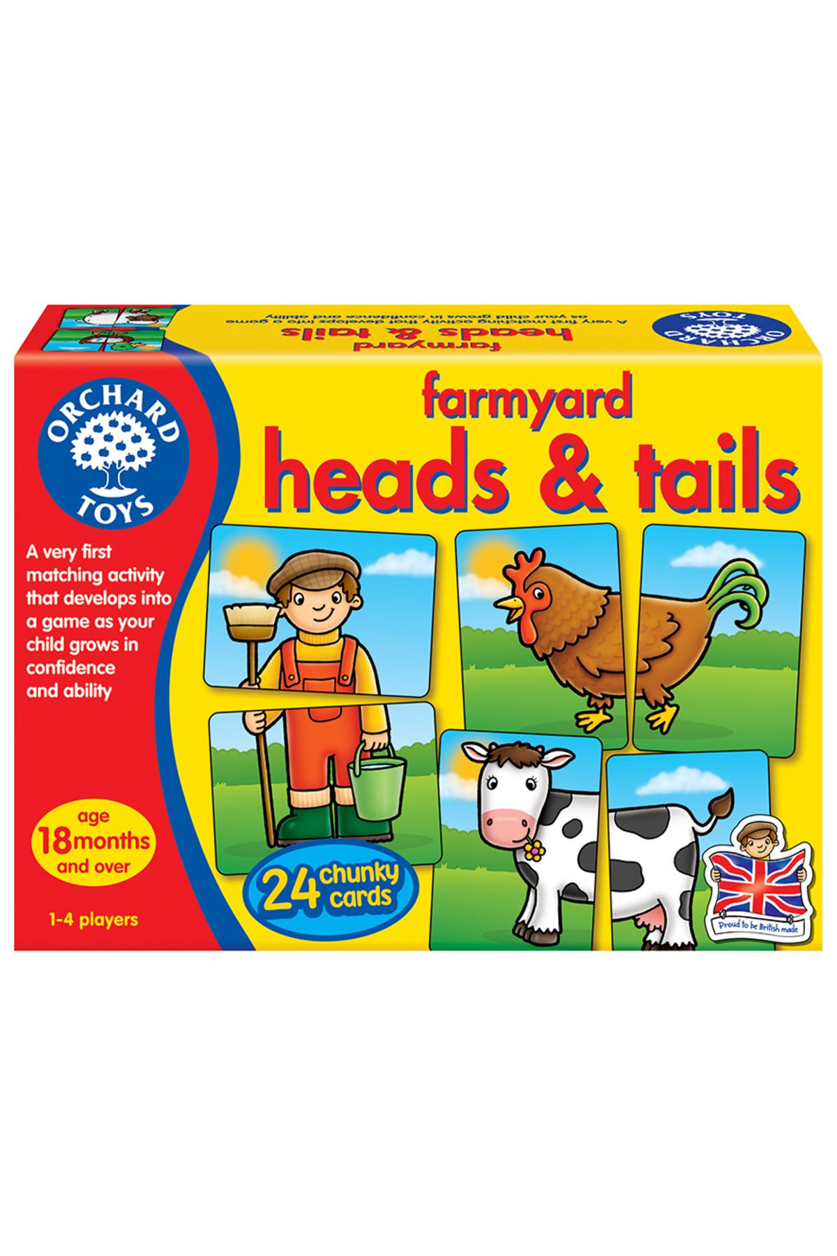 Genel Markalar Farmyard Heads And Tails (Çiftlik Hayvanları Eşleştirme Oyunu) 18 Ay+