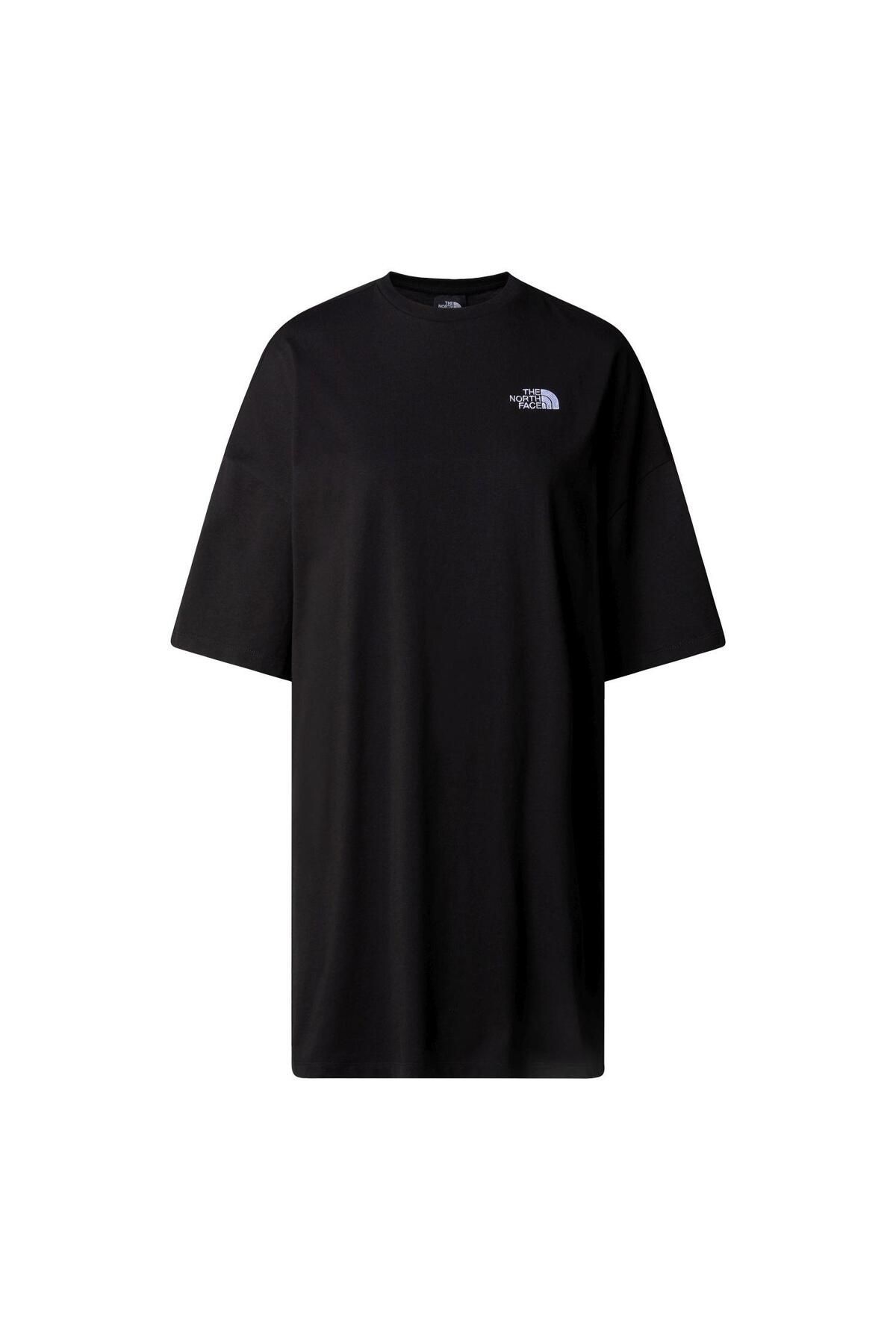 The North Face W S/S ESSENTIAL OVERSIZE TEE DRESS  T-Shirt NF0A87NFJK31 Siyah-REGS
