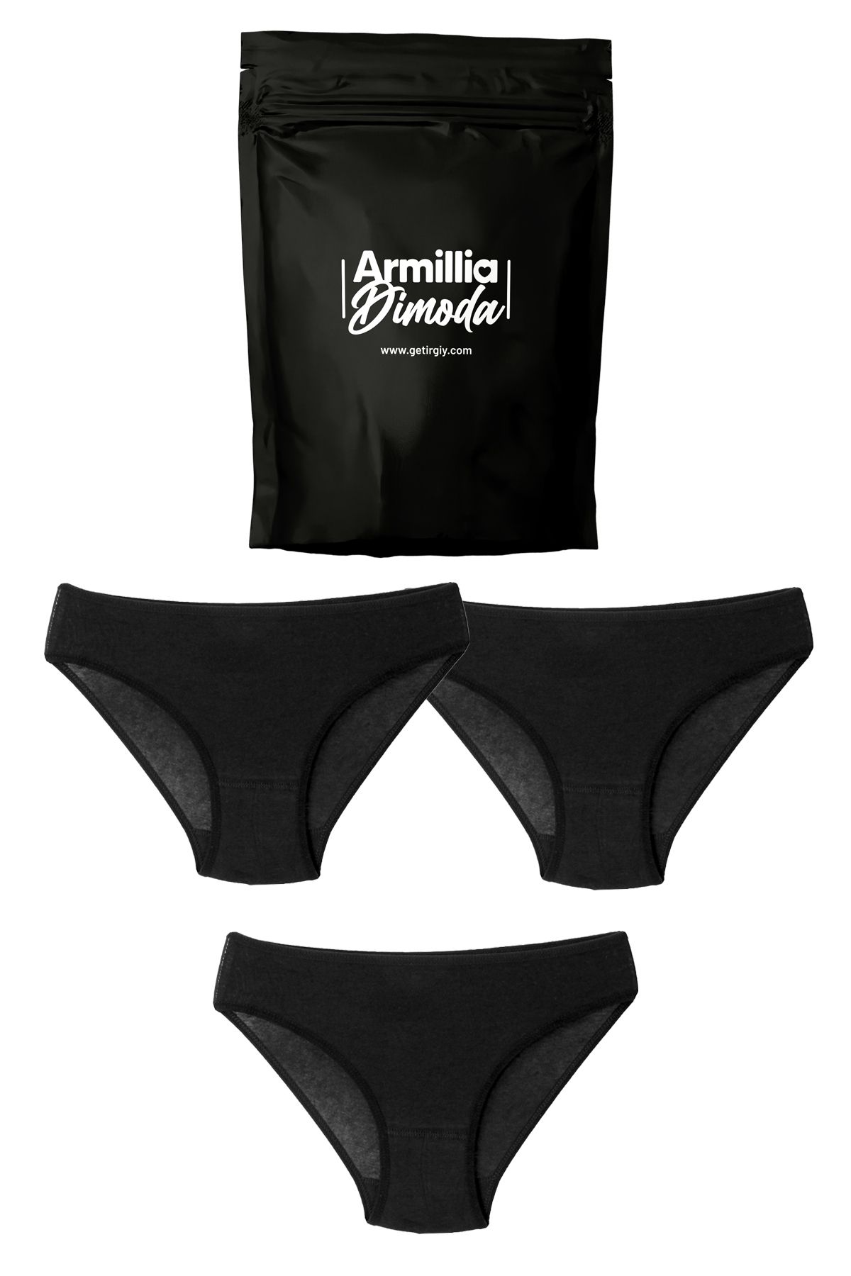 CNT Kadın Günlük Bikini Külot Premium Paketinde Penye Esnek Kumaş