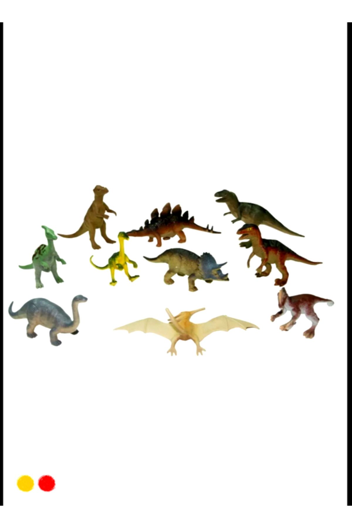 OMZ Kutulu 10 Parça Haycan Seti Dinozorlar Egitici Oyuncaklar Kız Erkek Cocuk Oyuncaklar
