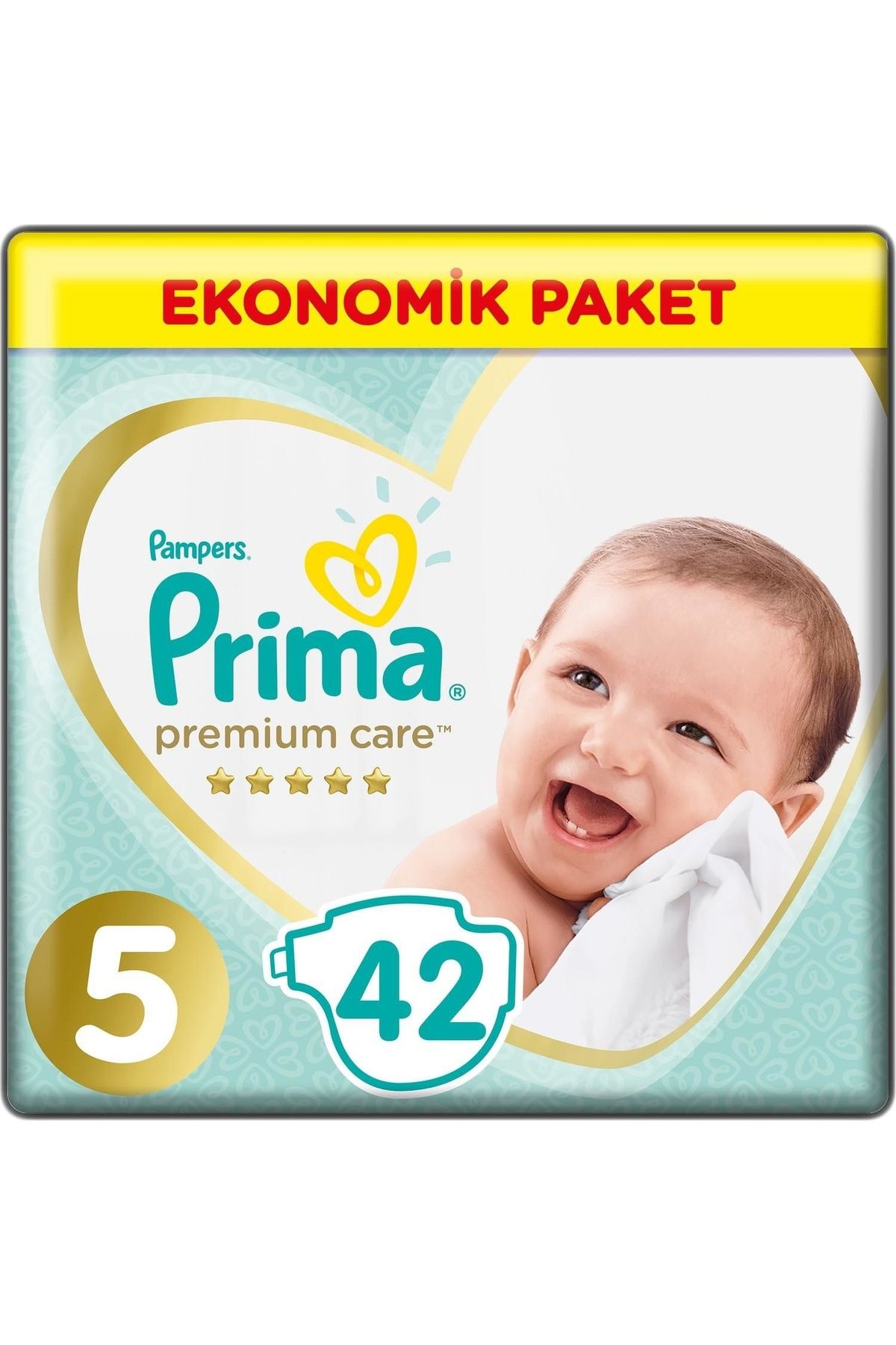 Prima Premium Care Bebek Bezi Ekonomik Paket 5 Beden 42 Adet