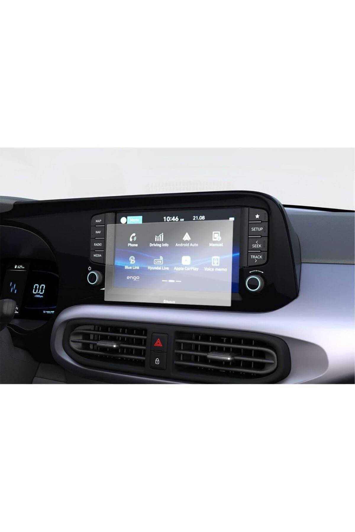 Engo Hyundai I10 8 Inç Mat Ekran Koruyucu Multimedya Şeffaf