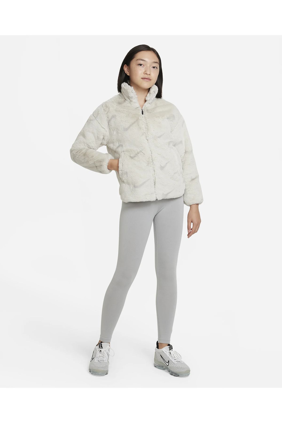 Nike Sportswear Big Kids' Faux Fur Jacket