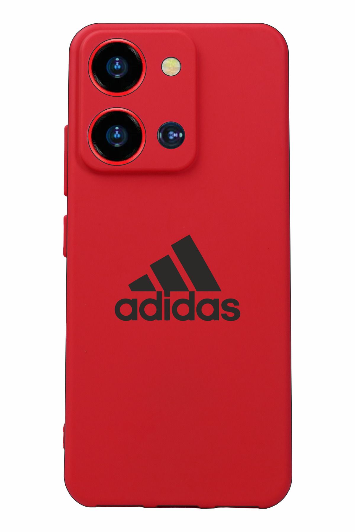 Reeder S19 Max Pro S Zoom Baskılı ve Kamera Korumalı Kırmızı Renk Silikon Kılıf
