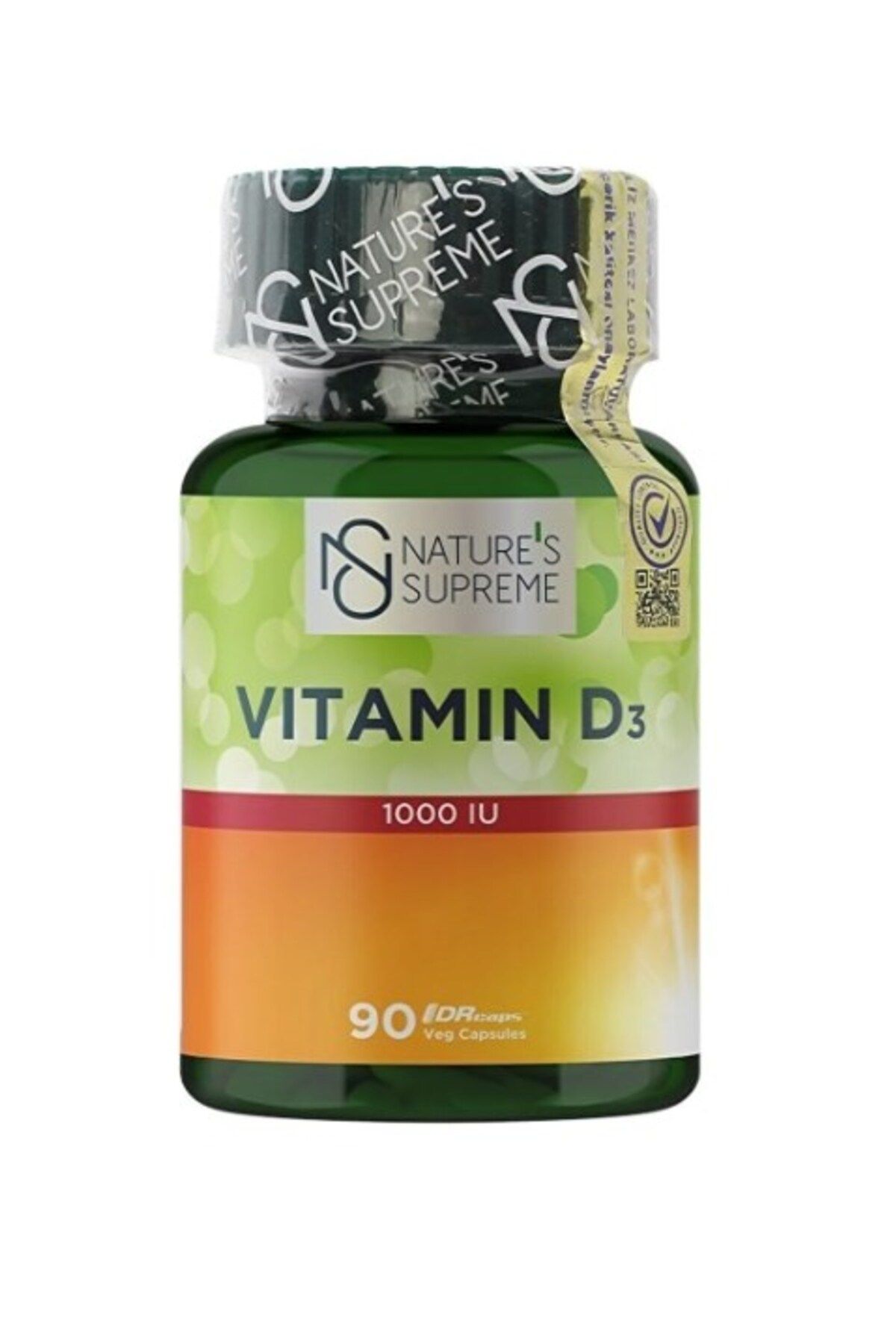 Natures Supreme Vitamin D3 1000 IU 90 Kapsül