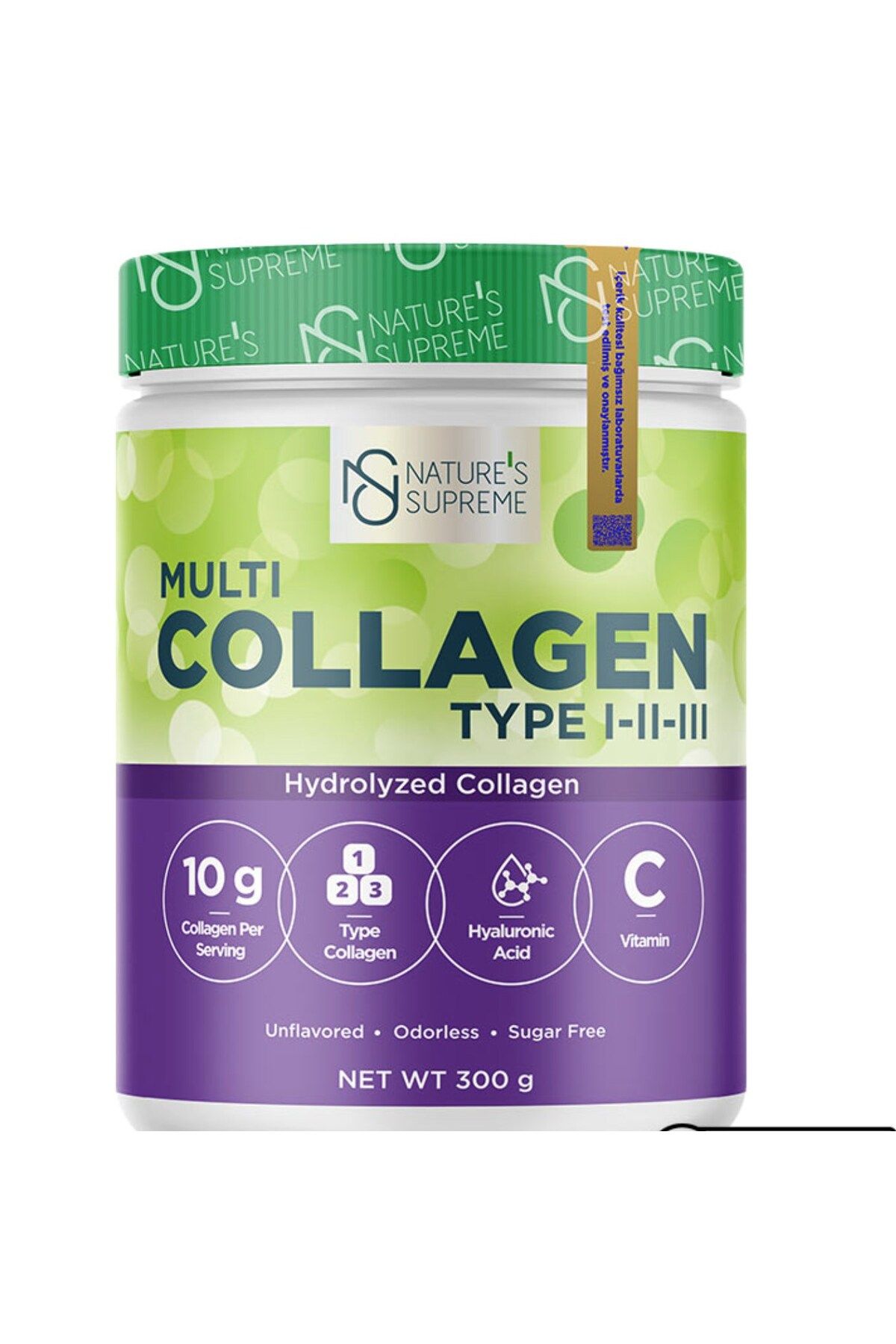 Natures Supreme Multi Collagen Powder 300 Gr Aromasız