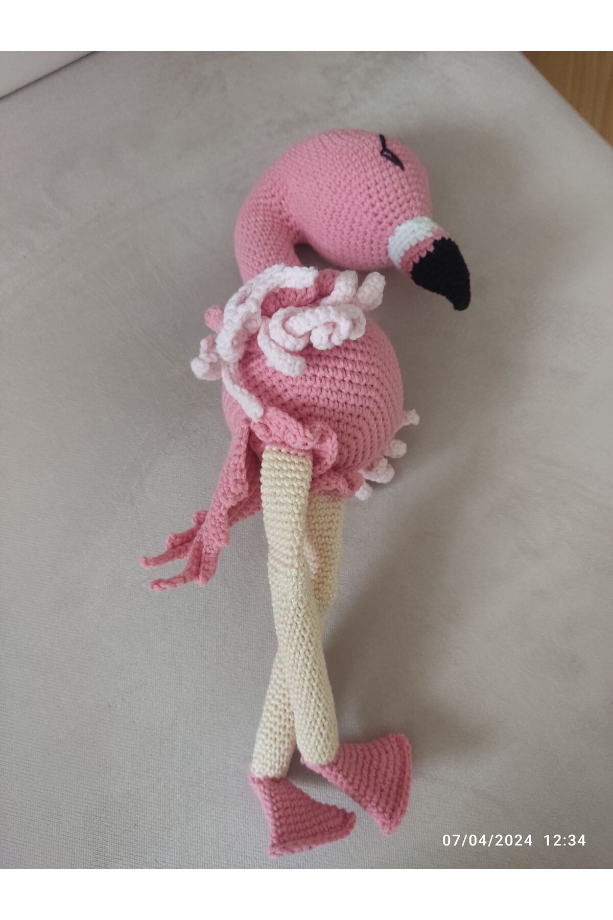 Handmade Amigurumi filamingo organik ipten el emeği