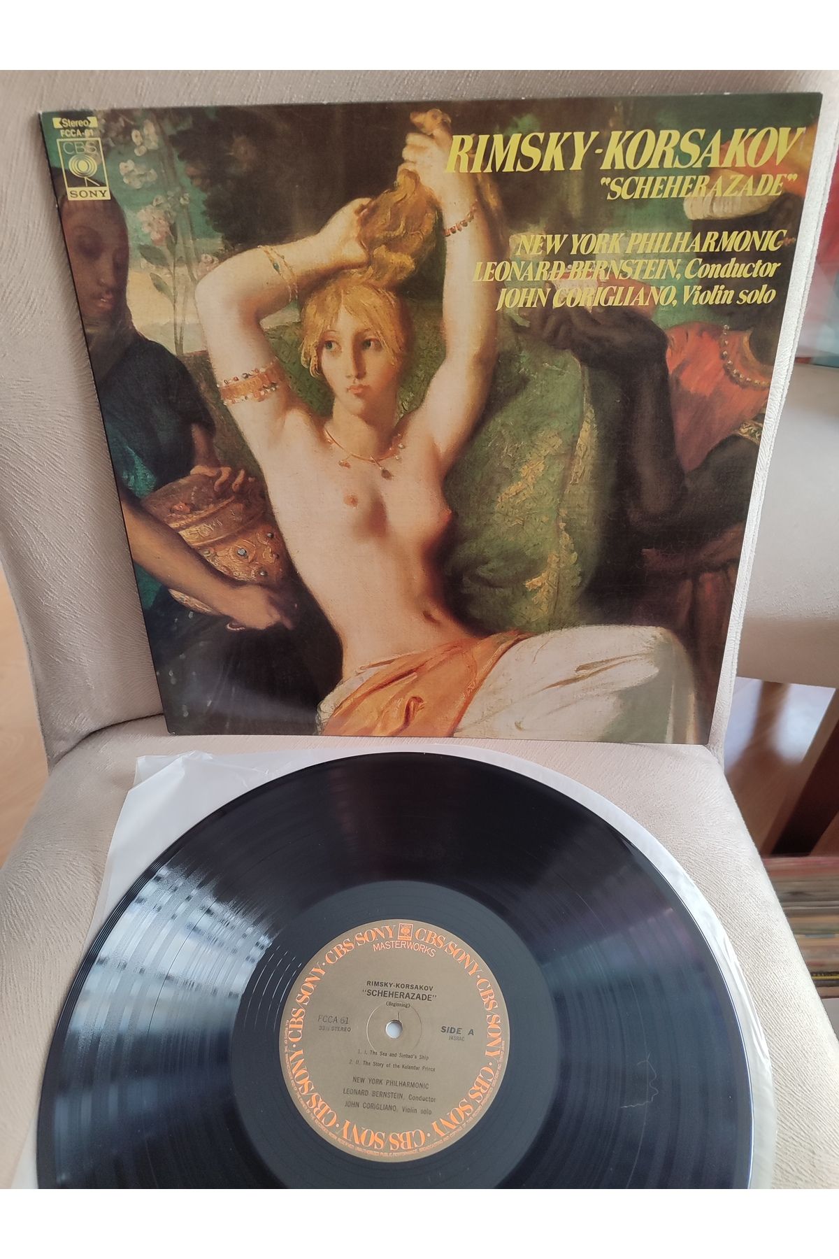 Plakperest RIMSKY-KORSAKOV - SHEHERAZADE / ŞEHRAZAT - NY Filarmoni 1976 Japonya Basım 33lük LP Plak Albüm 2.el
