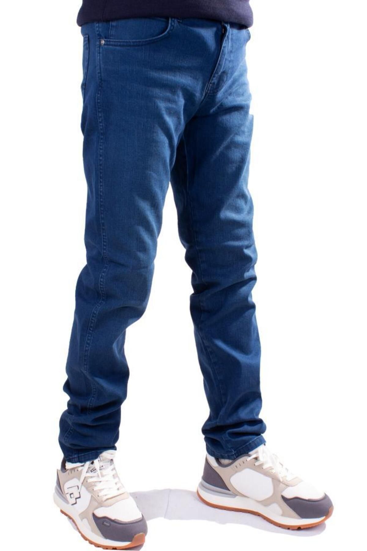 Twister Jeans Twister Vegas 724-02B Mavi Yüksek Bel Rahat Paça Erkek Jeans Pantolon