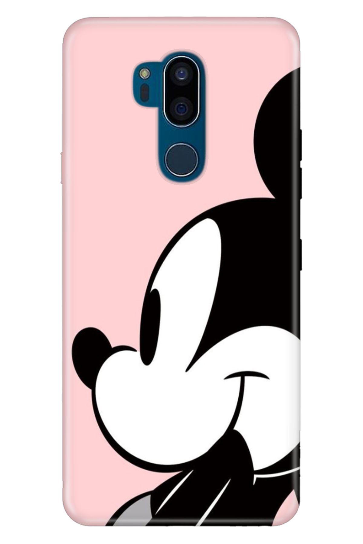 LG G7 ThinQ Uyumlu Kılıf Resimli Desenli Silikon Mickey