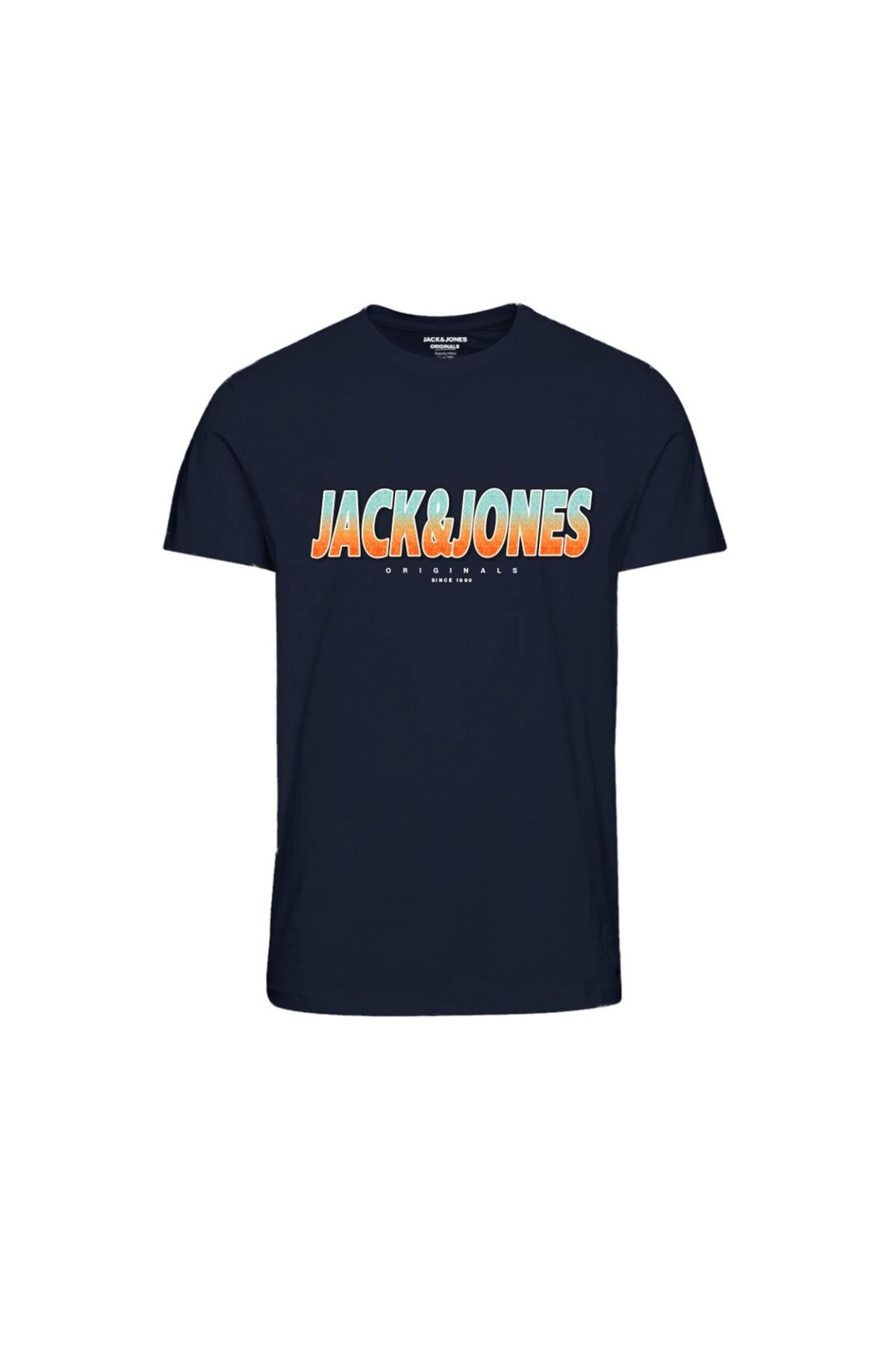 Jack & Jones Jack&jones Tone Erkek Lacivert Bisiklet Yaka Tişört