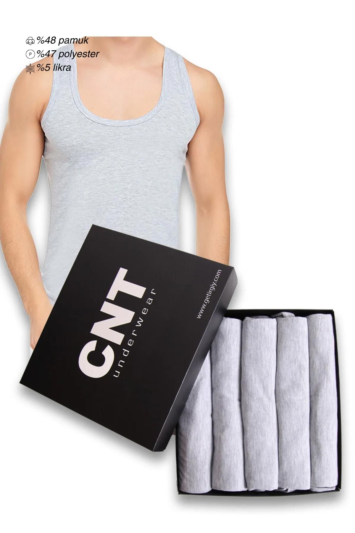 CNT Erkek Atlet Pamuklu Basic 5'li Premium Paket