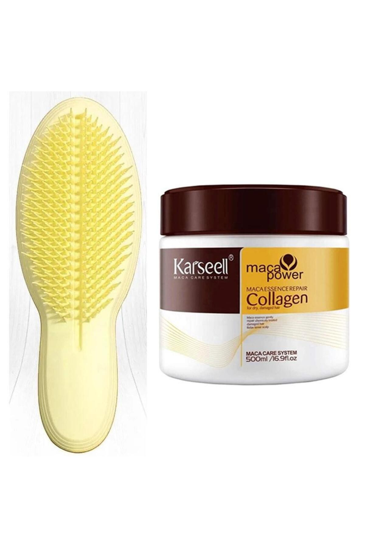 Fontenay Karseell Collagen Saçmaskesi&buğdayprotein 500 ml Carelly Palm Theultimate Saçfırçası 2'lise