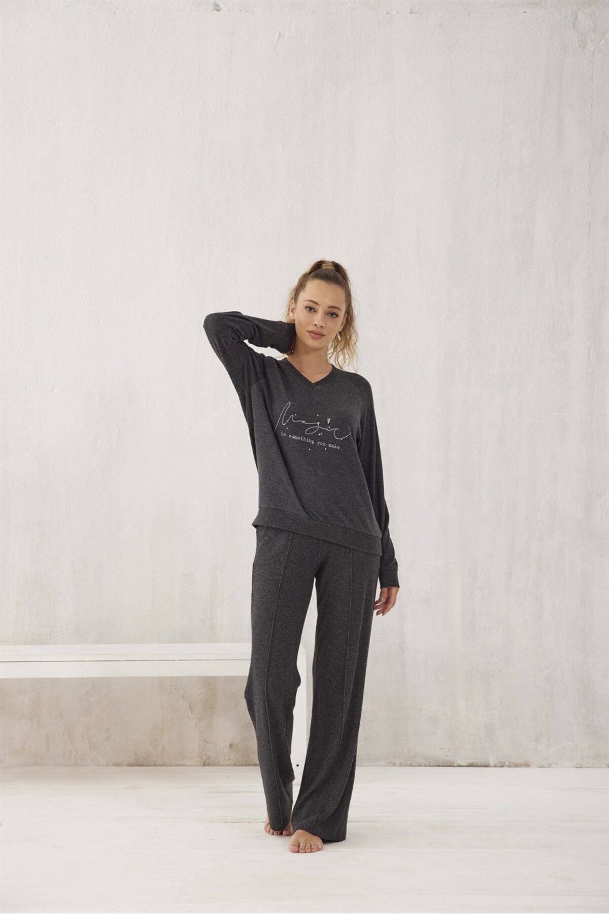 Relax Mode Kadın Termalı Pijama Takımı - 10295