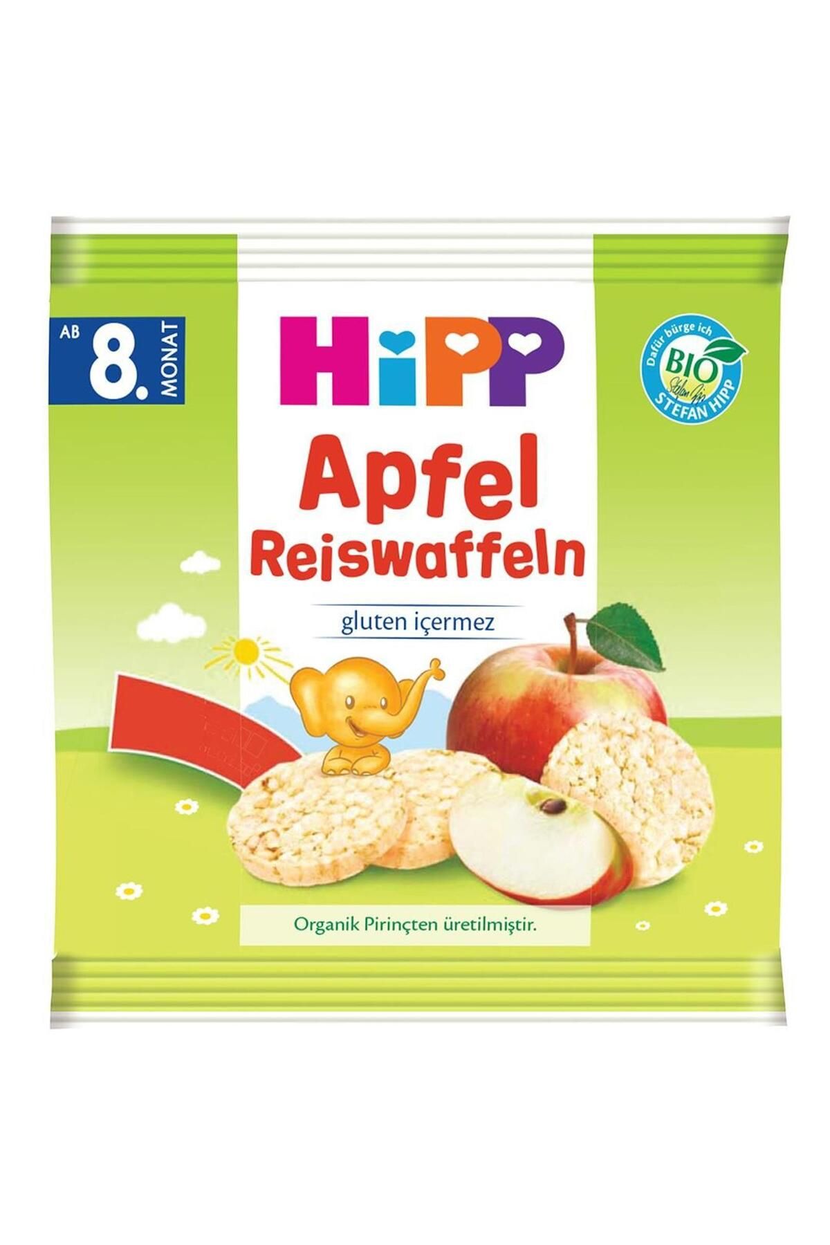 Hipp Organik Elmalı Pirinçli Bebek Gofreti 30 gr