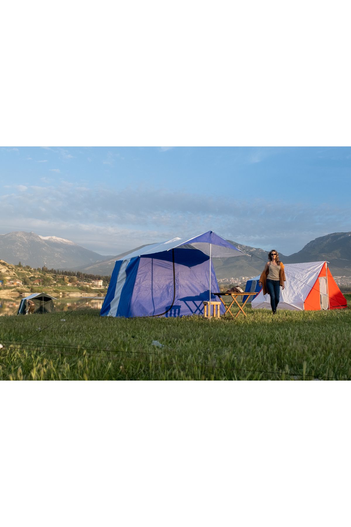 Tunç Çadır Tekodalı Kamp Çadırı Mavi