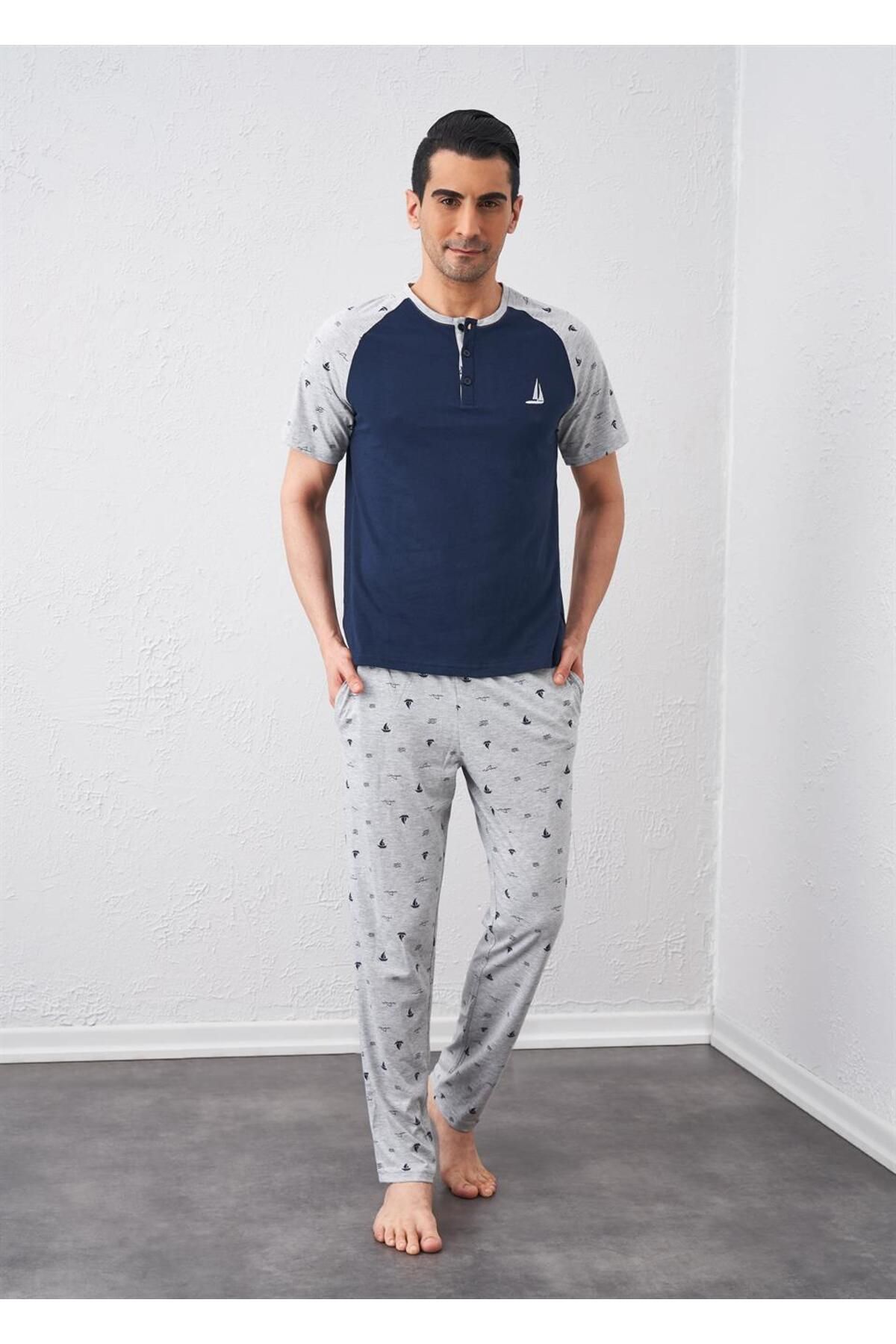 Relax Mode Erkek Patlı Pijama Takım - 10719
