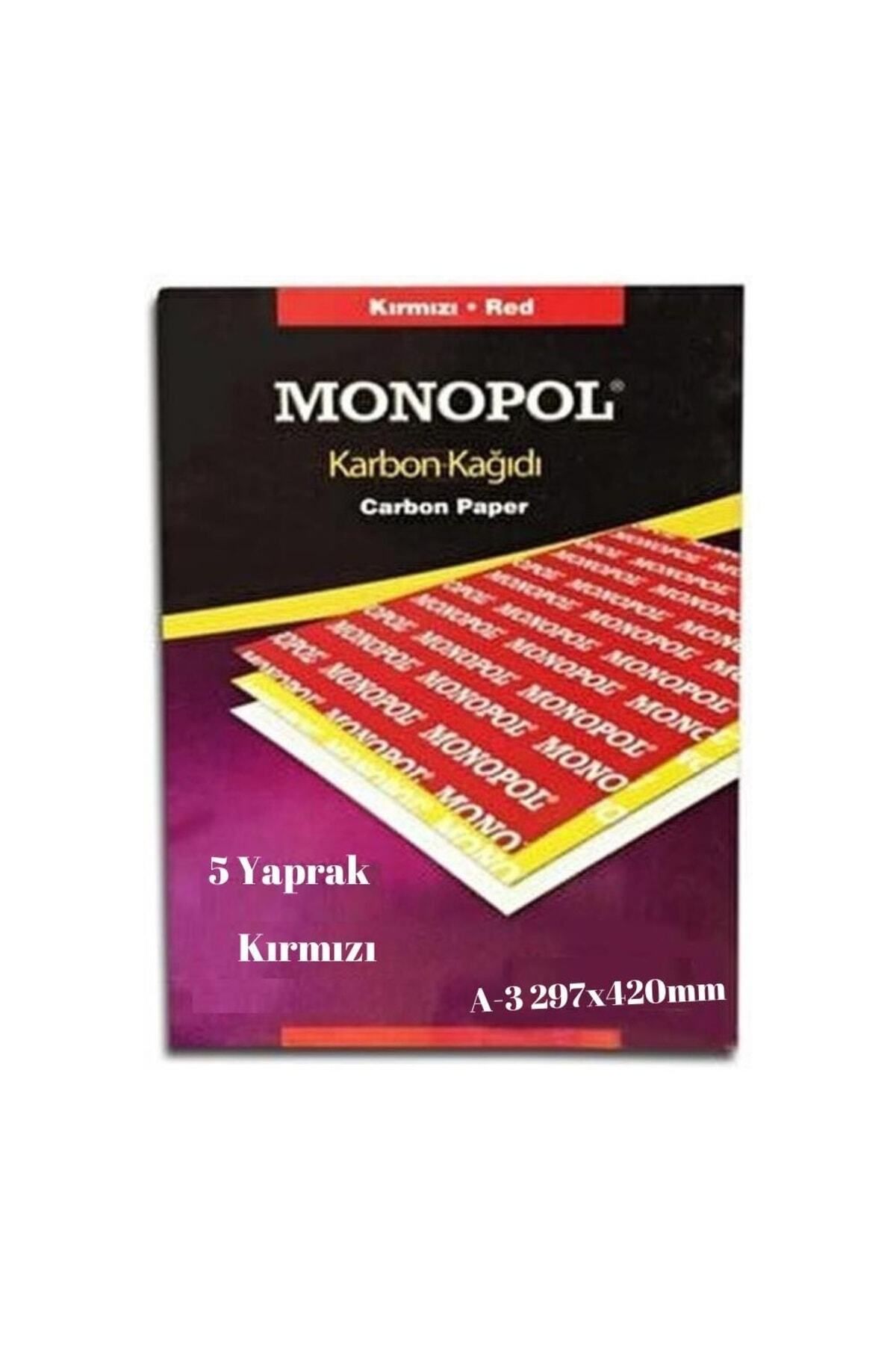 Monopol Karbon Kağıdı A3 5 Adet 1 Paket Karbon Kağıdı Renk Seçeneği A-3 5 Adet 1 Paket