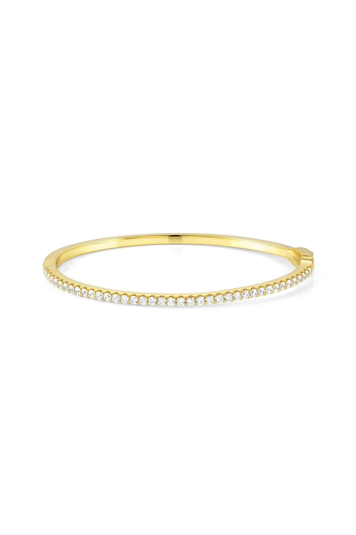 NOMİNATİON Lovelıght Bracelet In 925 Silver And Cz (small Hard) (014_whıte Fin, Yellow Gold)