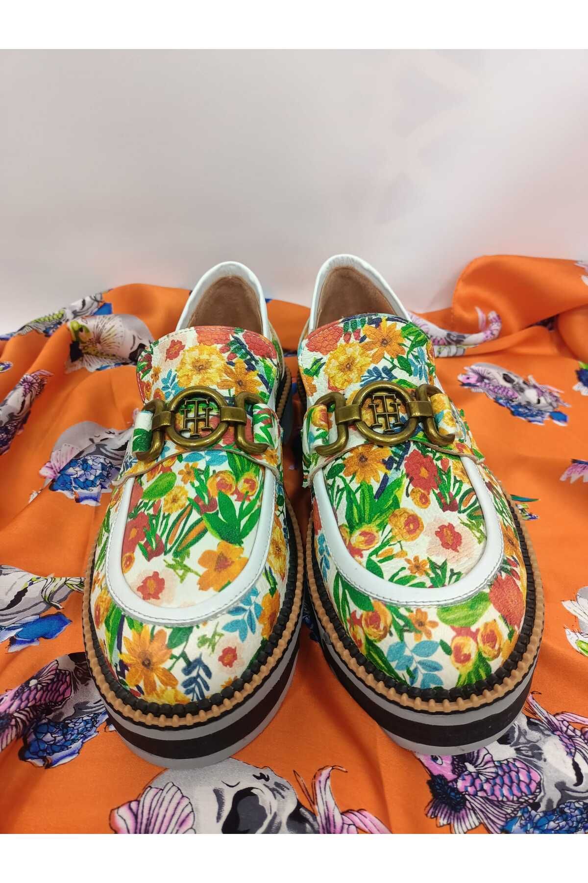 MAGZA renkli loafer ayakkabı Çok Renkli