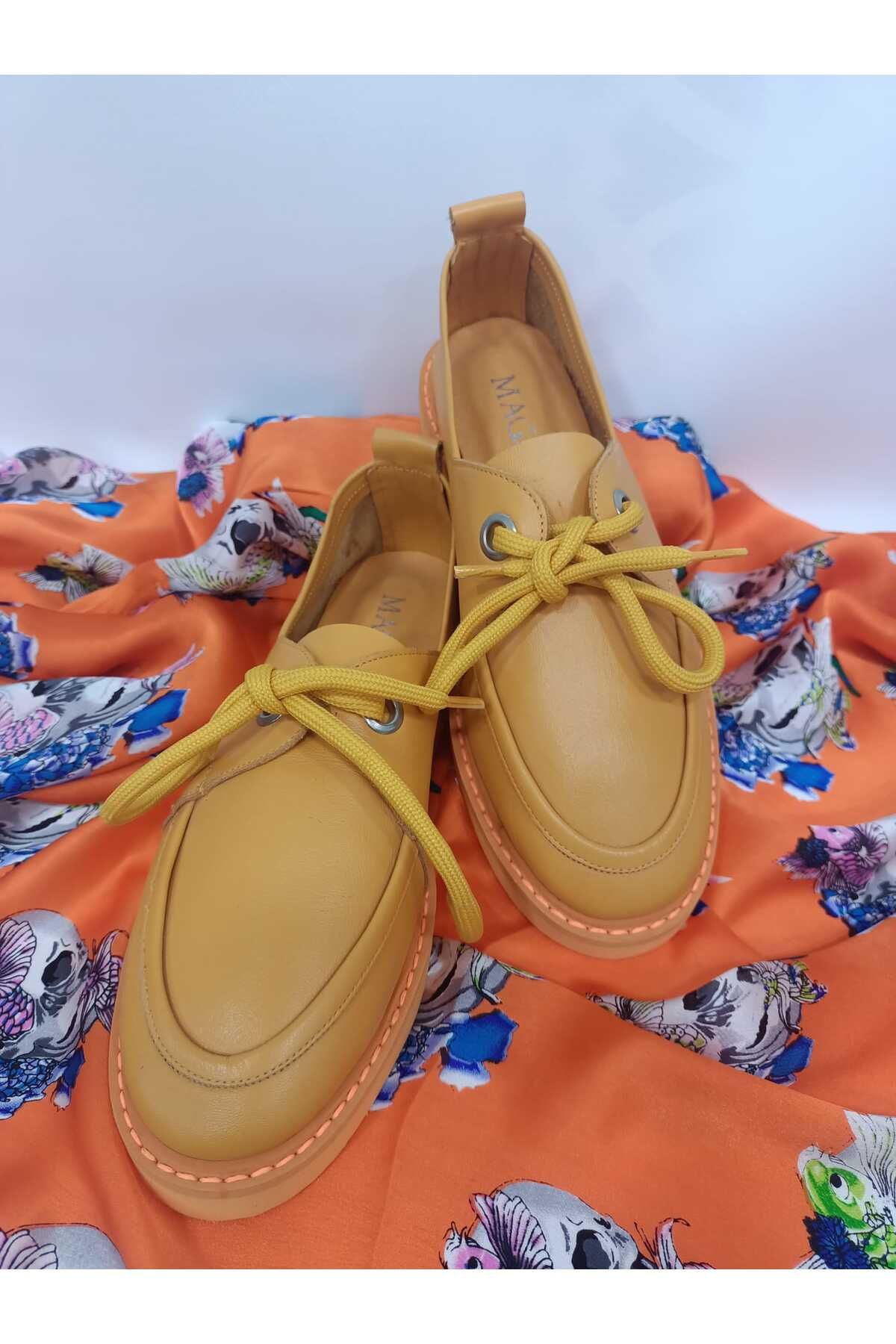 MAGZA hakiki deri rahat taban yaz koleksiyonu loafer ayakkabı