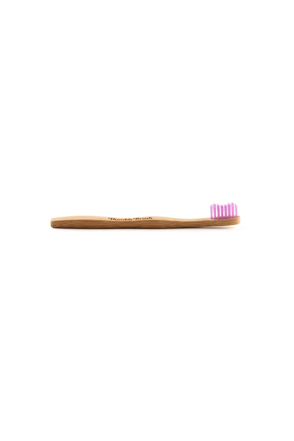 Humble Brush Çocuk Ultra Yumuşak Bambu Diş Fırçası Pembe