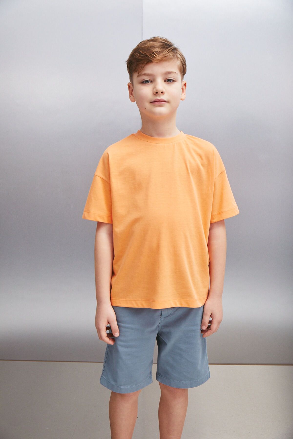GRIMELANGE OCTAVE Erkek Oversize Somon T-Shirt