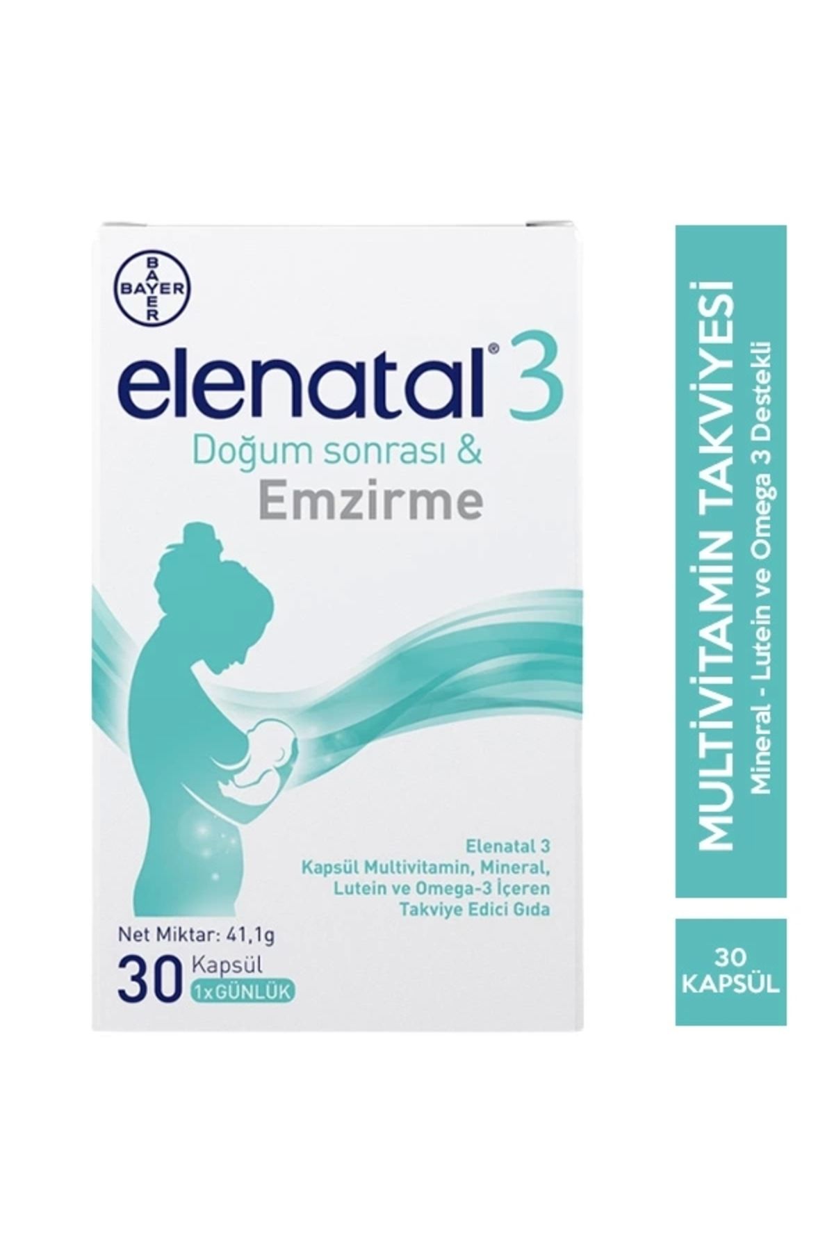 Bayer Elenatal 3 Doğum Sonrası Emzirme 30 Kapsül