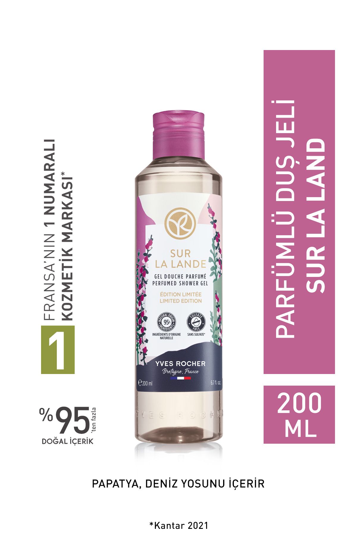 Yves Rocher Parfümlü Duş Jeli - Sur La Lande 200 ml-15837