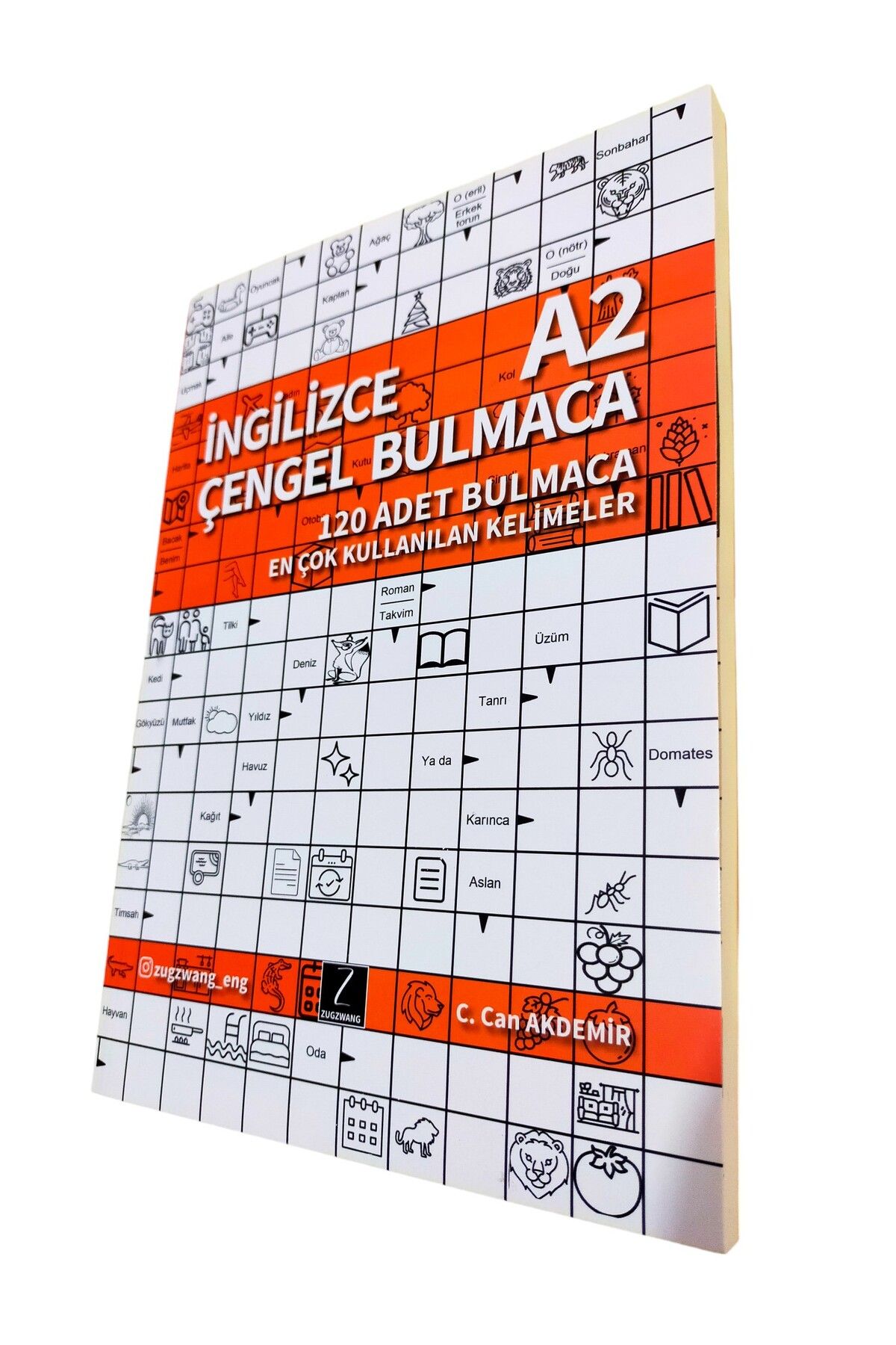 ZUGZWANG İngilizce Çengel Bulmaca A2 - İngilizce Kelime Öğreten Bulmaca Kitabı