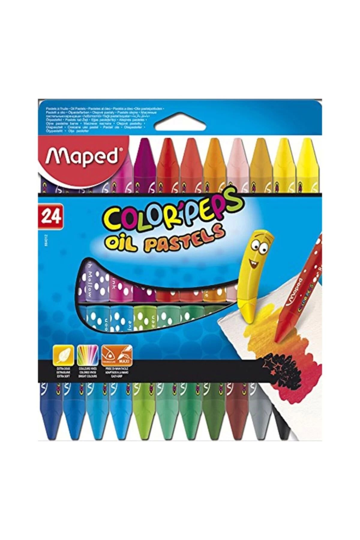 Maped Color' Peps Yağlı Pastel 24'lü