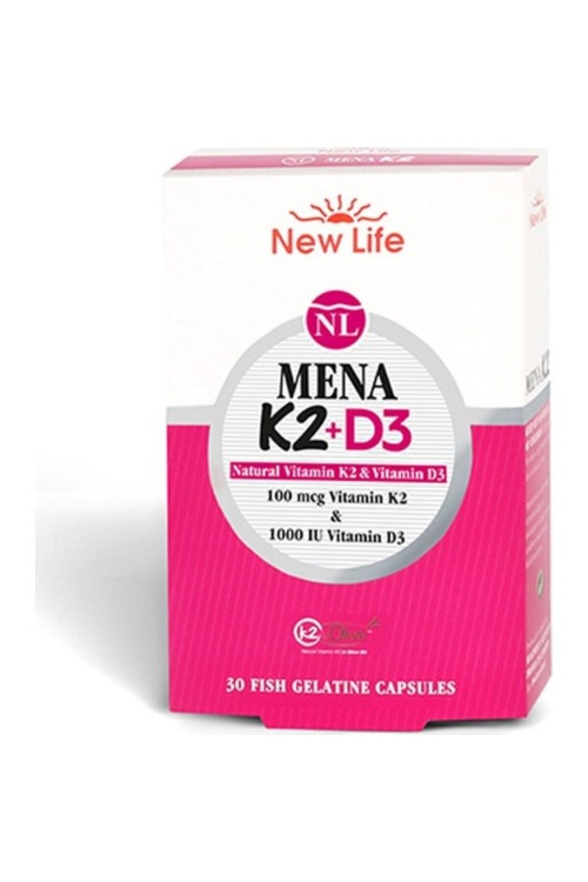 New Life Mena K2 D3 30 Kapsül