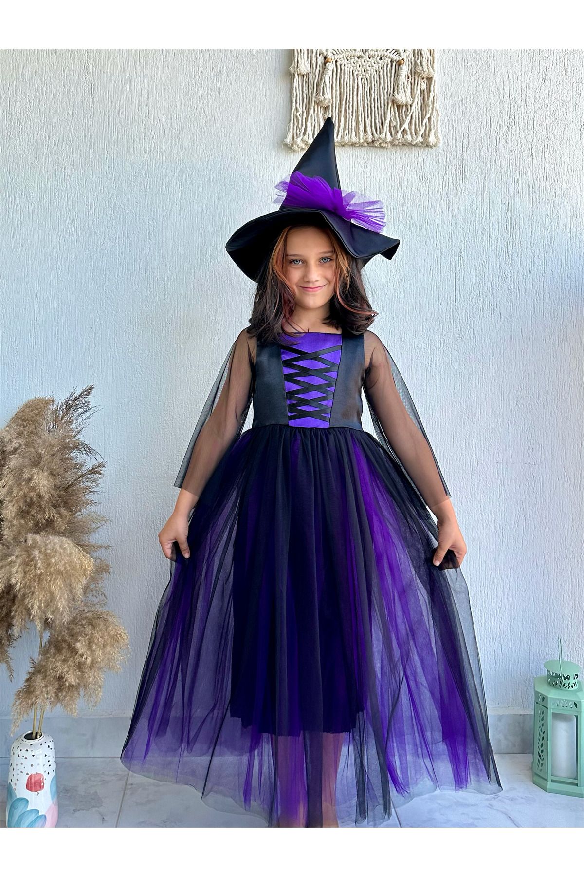 Buse&Eylül Bebe Kız Çocuk Cadı Kostümü