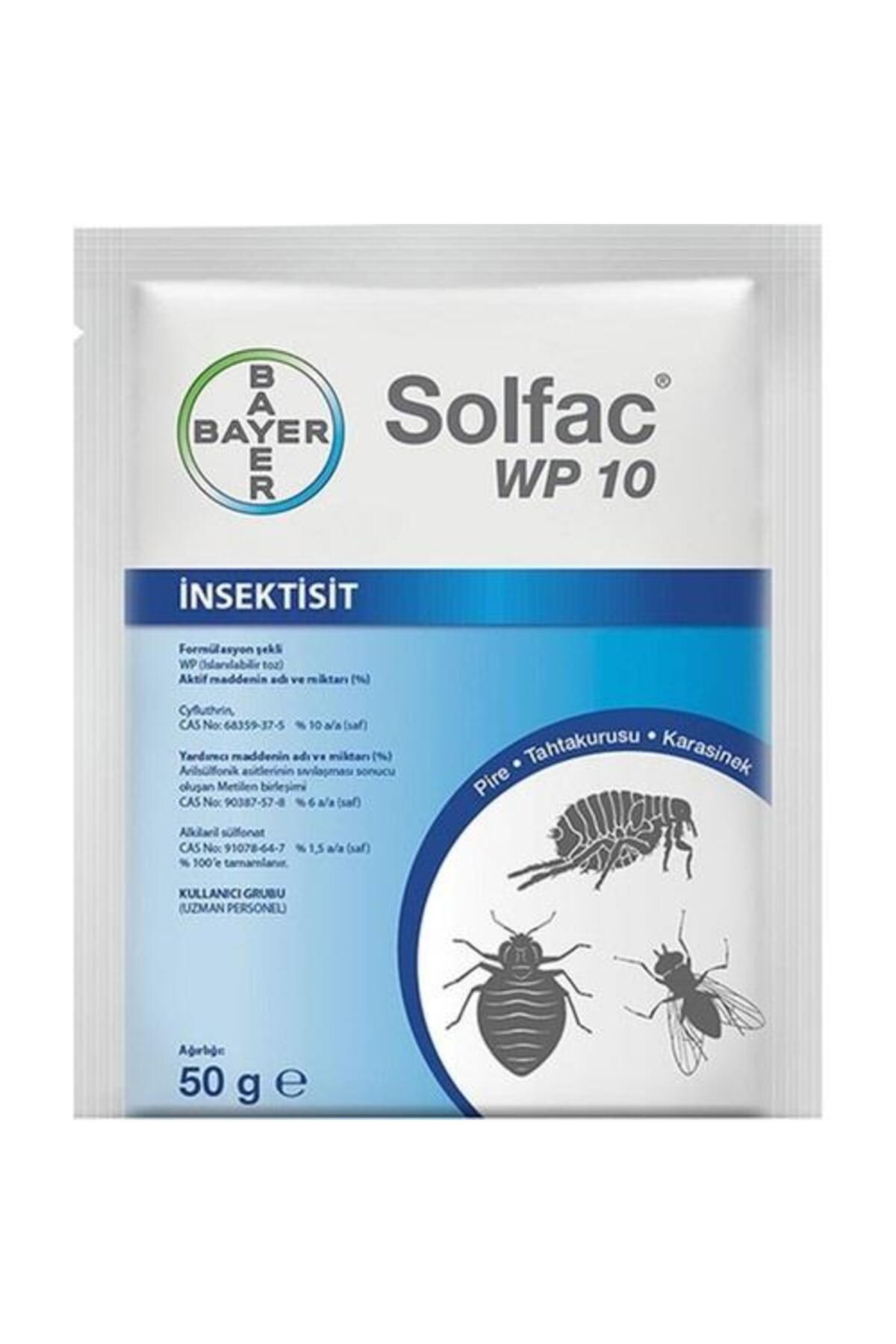 Bayer Solfac Wp10 Hamamböceği Pire Sinek Ilacı 50 gr